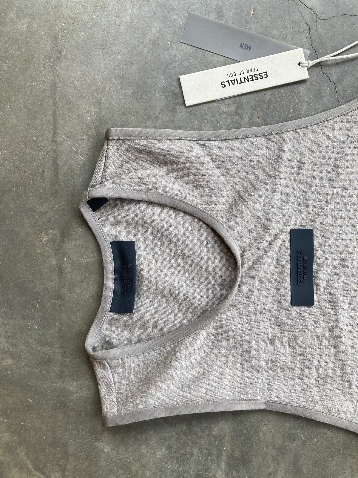 ESSENTIALS (FEAR OF GOD) HEAVY TANK-TOP -HEATHER GREY