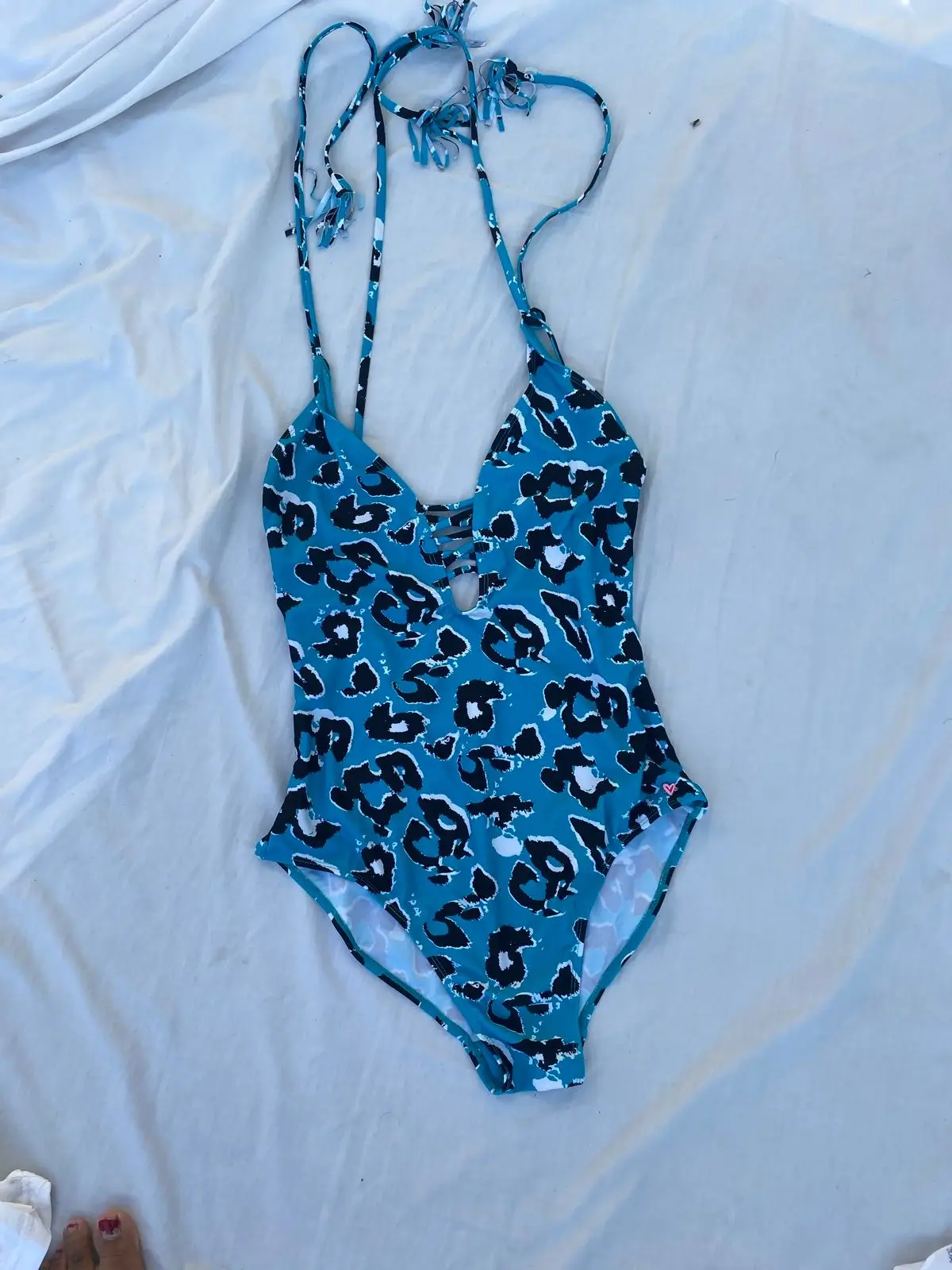 Woolworths Blue Leopard Print Swimsuit