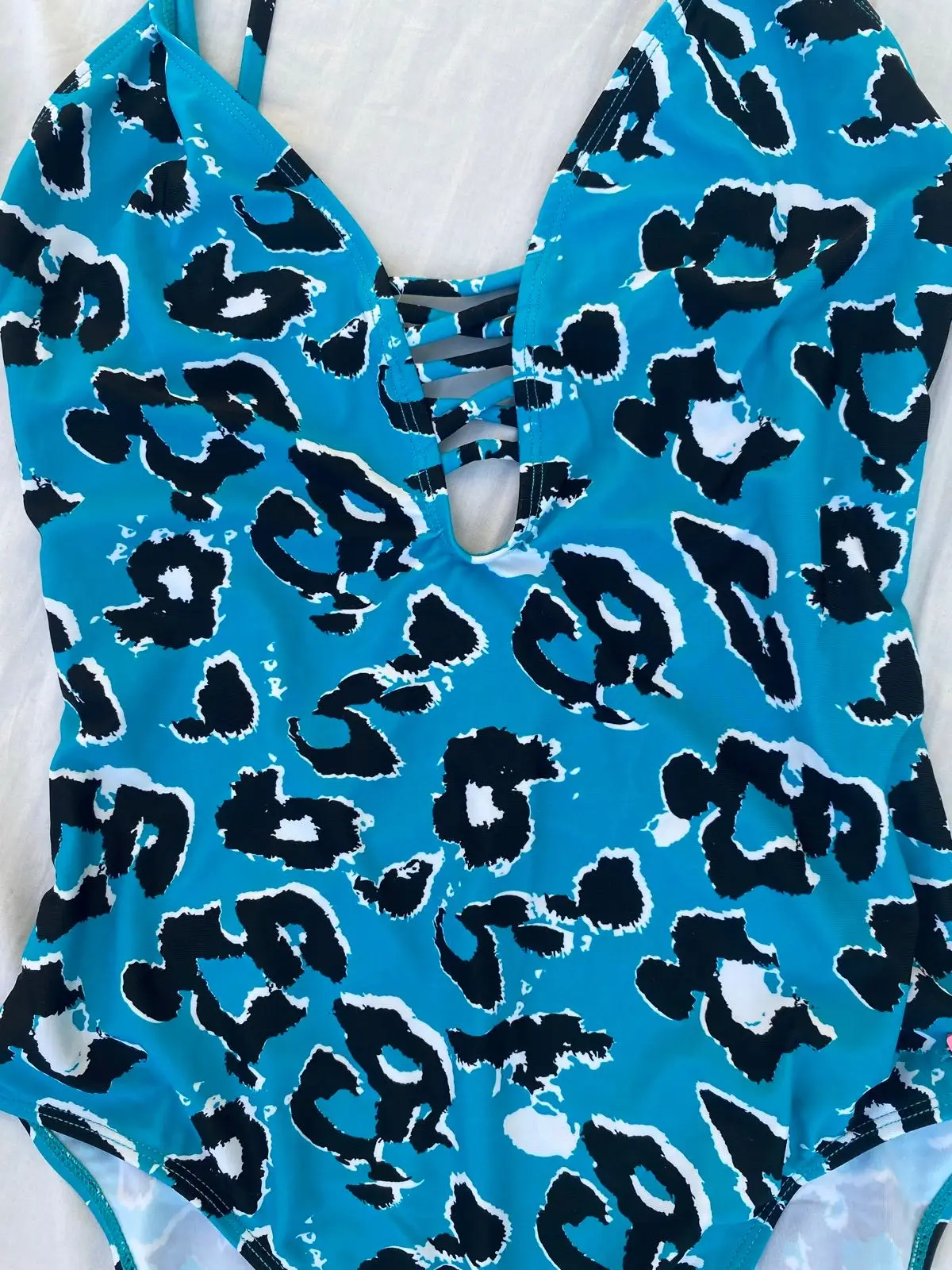 Woolworths Blue Leopard Print Swimsuit