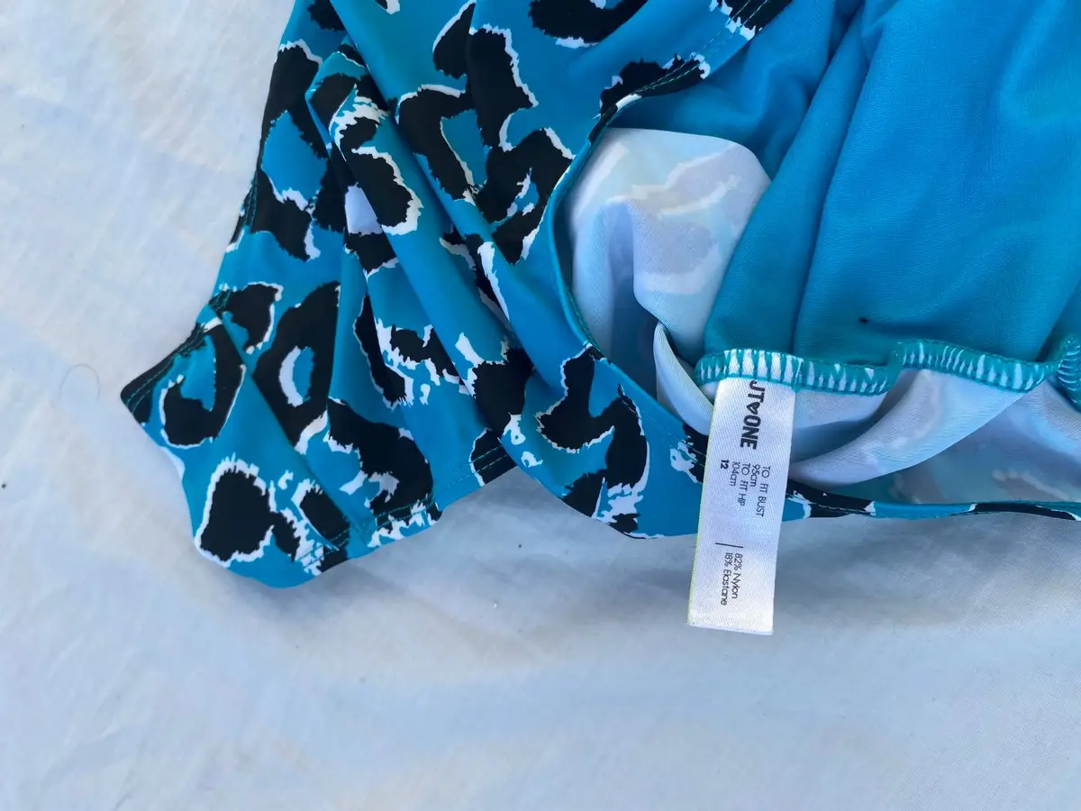 Woolworths Blue Leopard Print Swimsuit