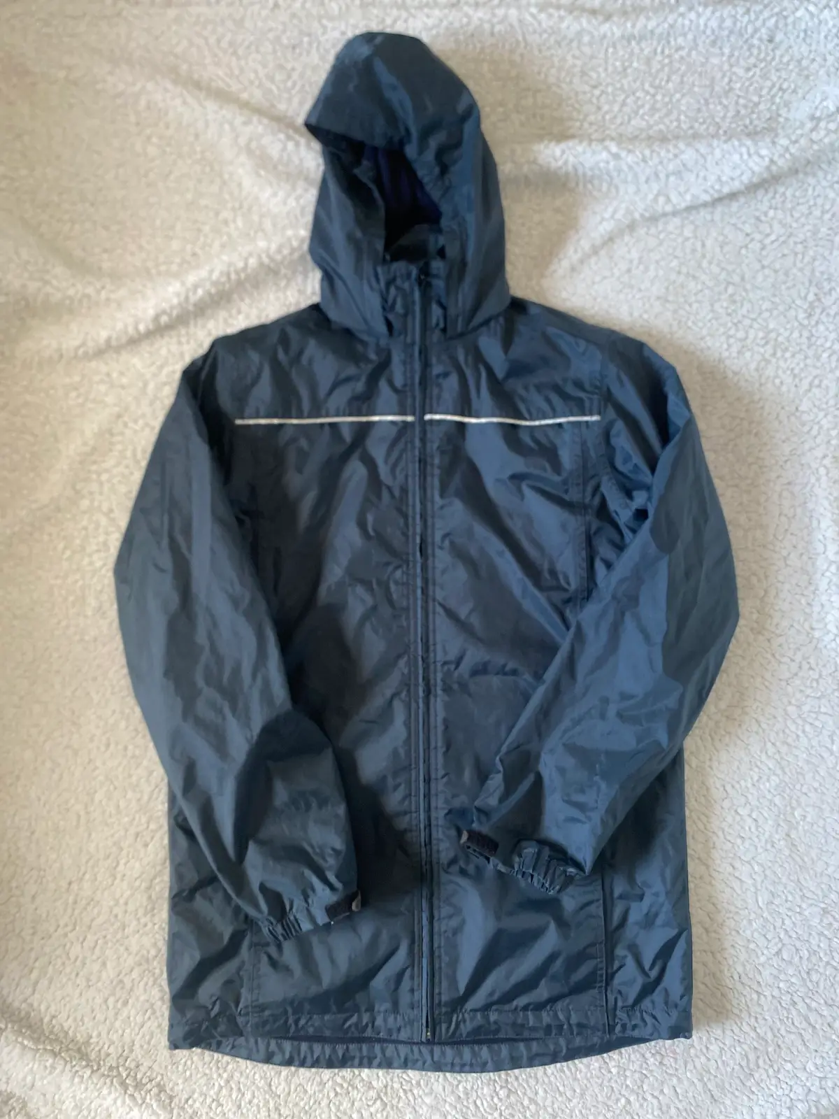 Navy Waterproof Windbreaker/Rain Jacket