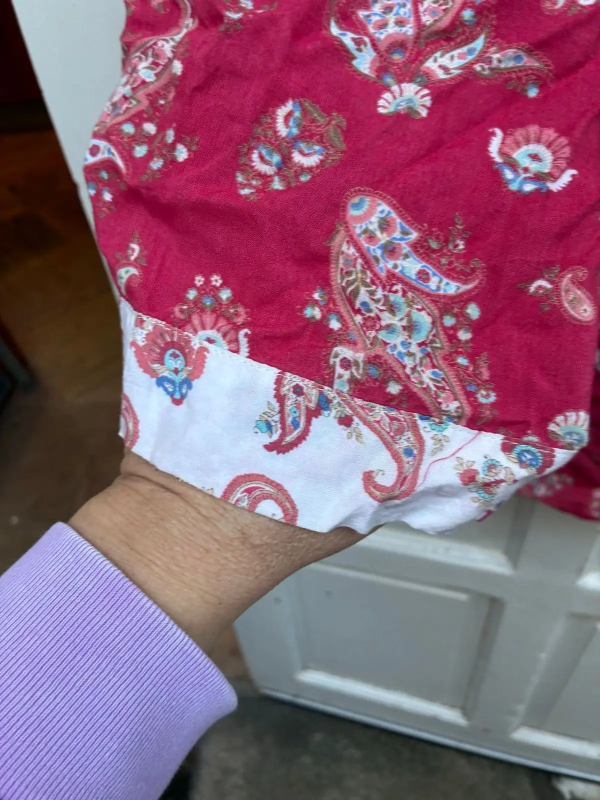 Woolworths Red Paisley Top Size 18