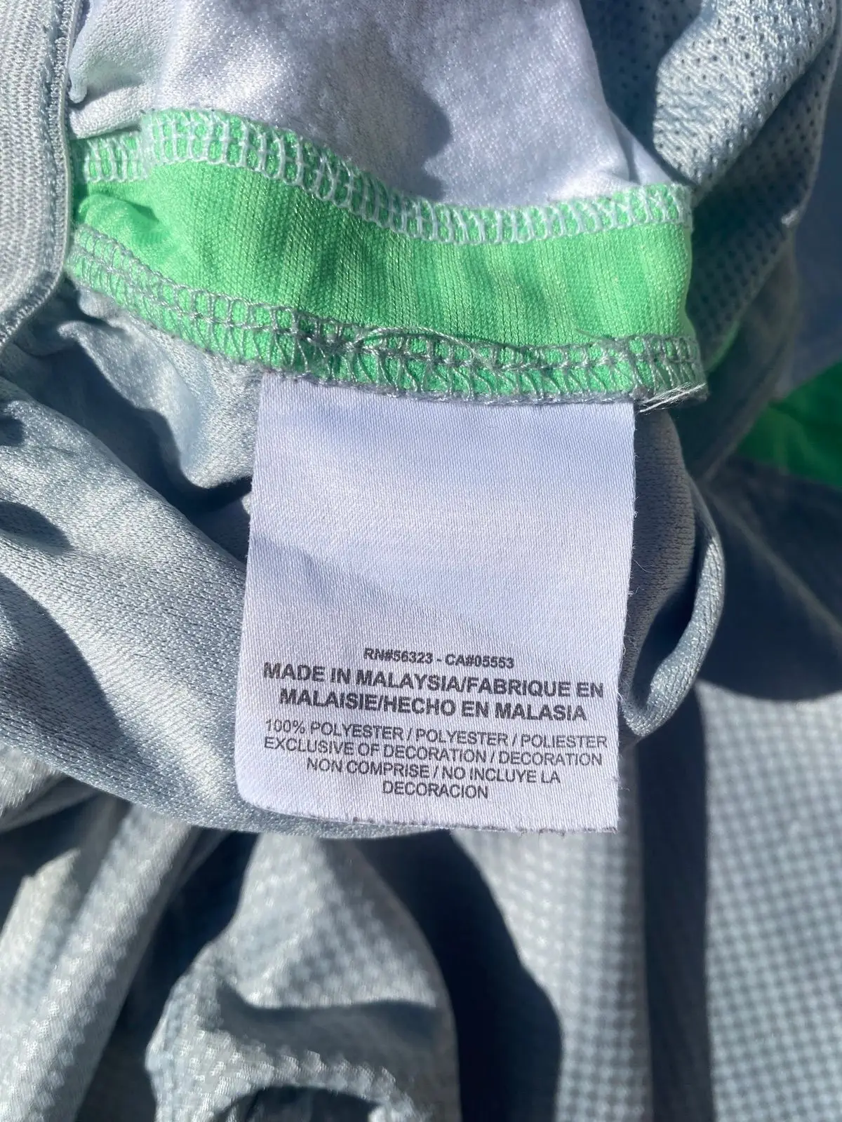 Nike Grey Shorts with Green Accents