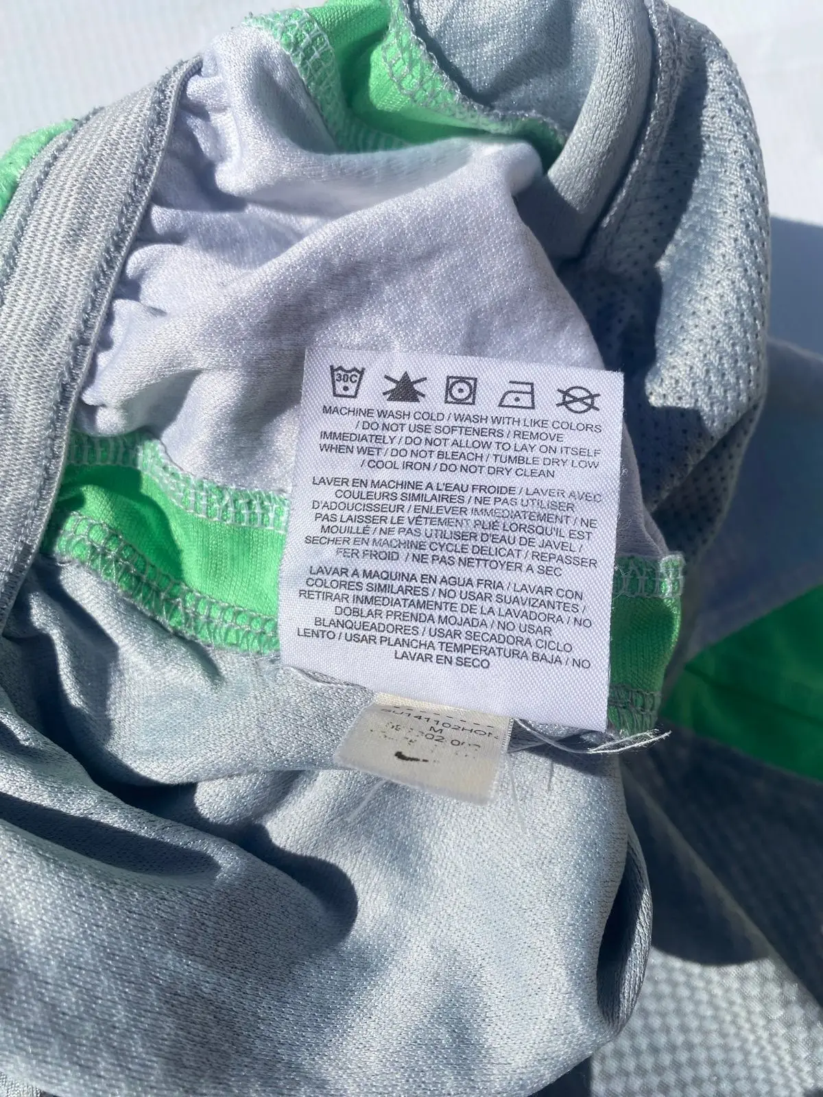 Nike Grey Shorts with Green Accents