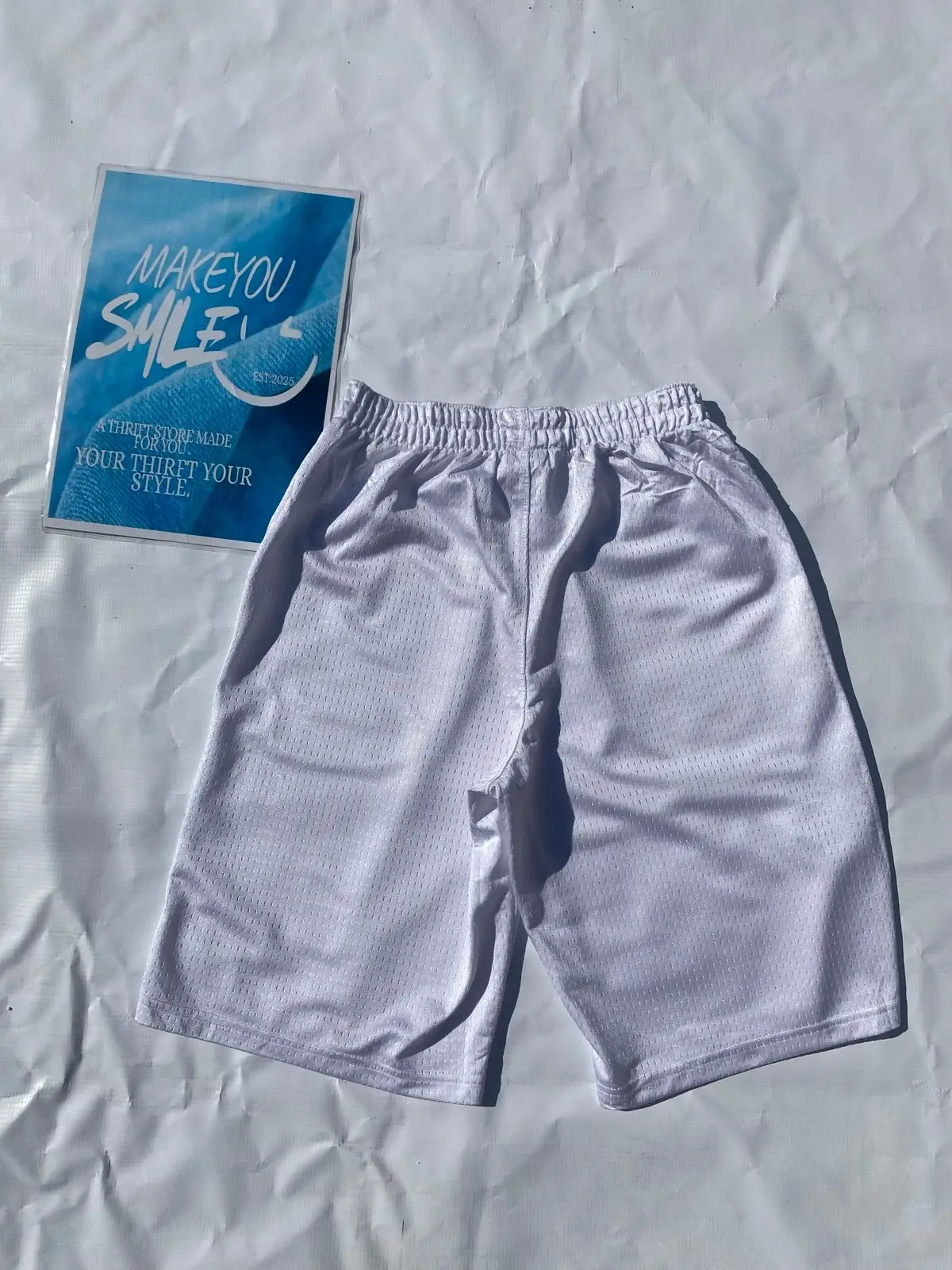 Air Jordan White Mesh Basketball Shorts