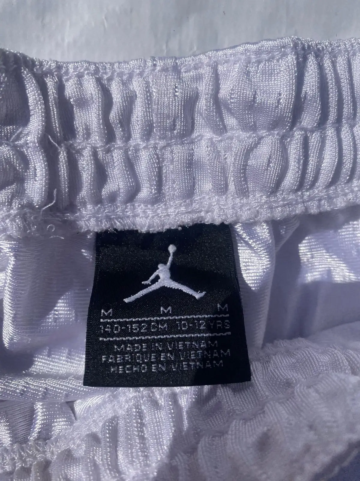 Air Jordan White Mesh Basketball Shorts