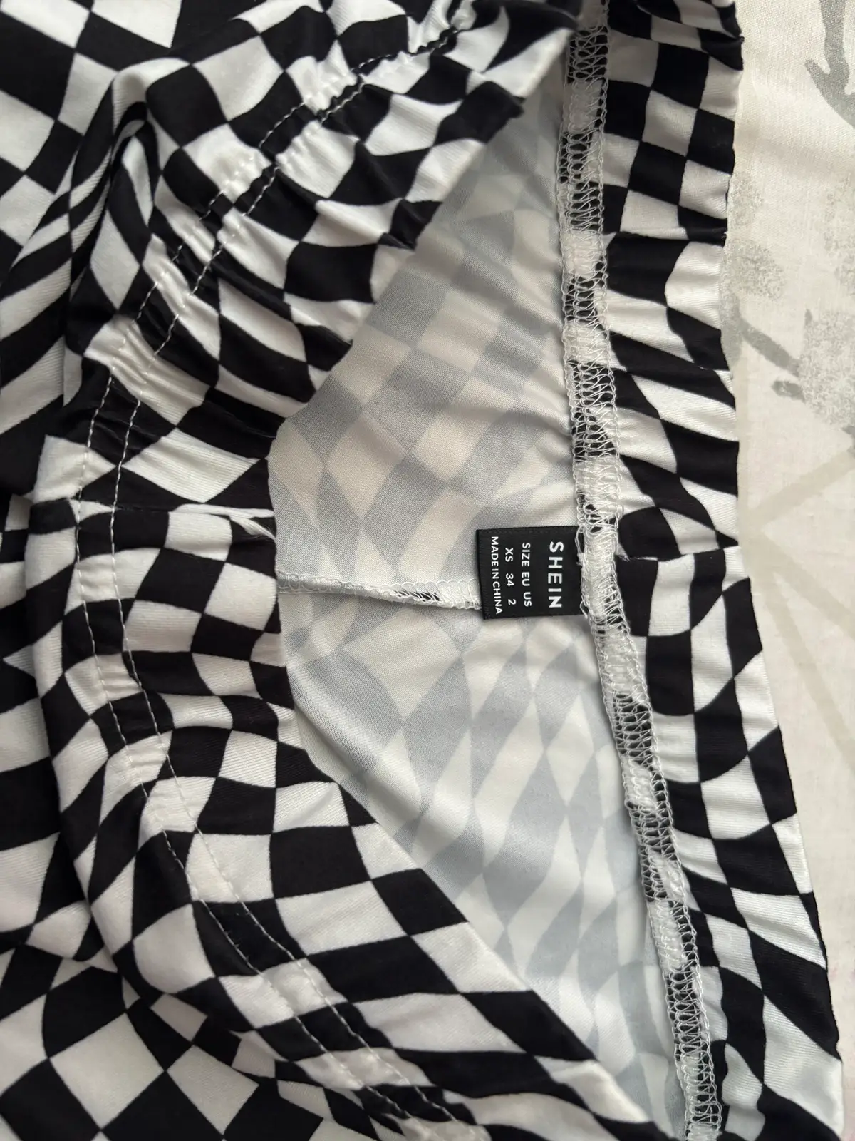 Checkered Flare Pants