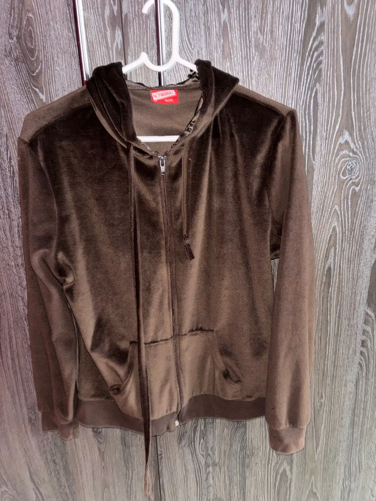 Brown Zip-Up Hoodie