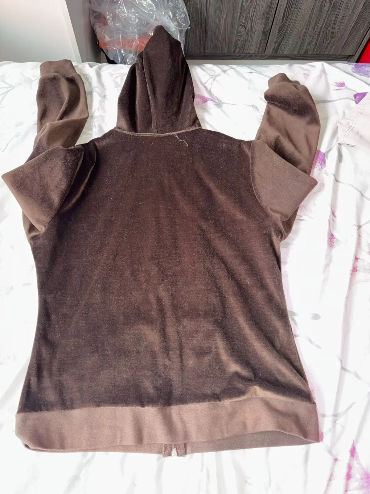 Brown Zip-Up Hoodie