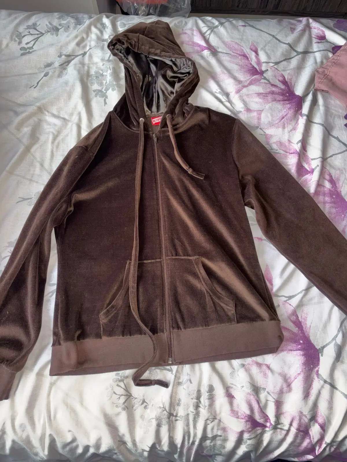 Brown Zip-Up Hoodie