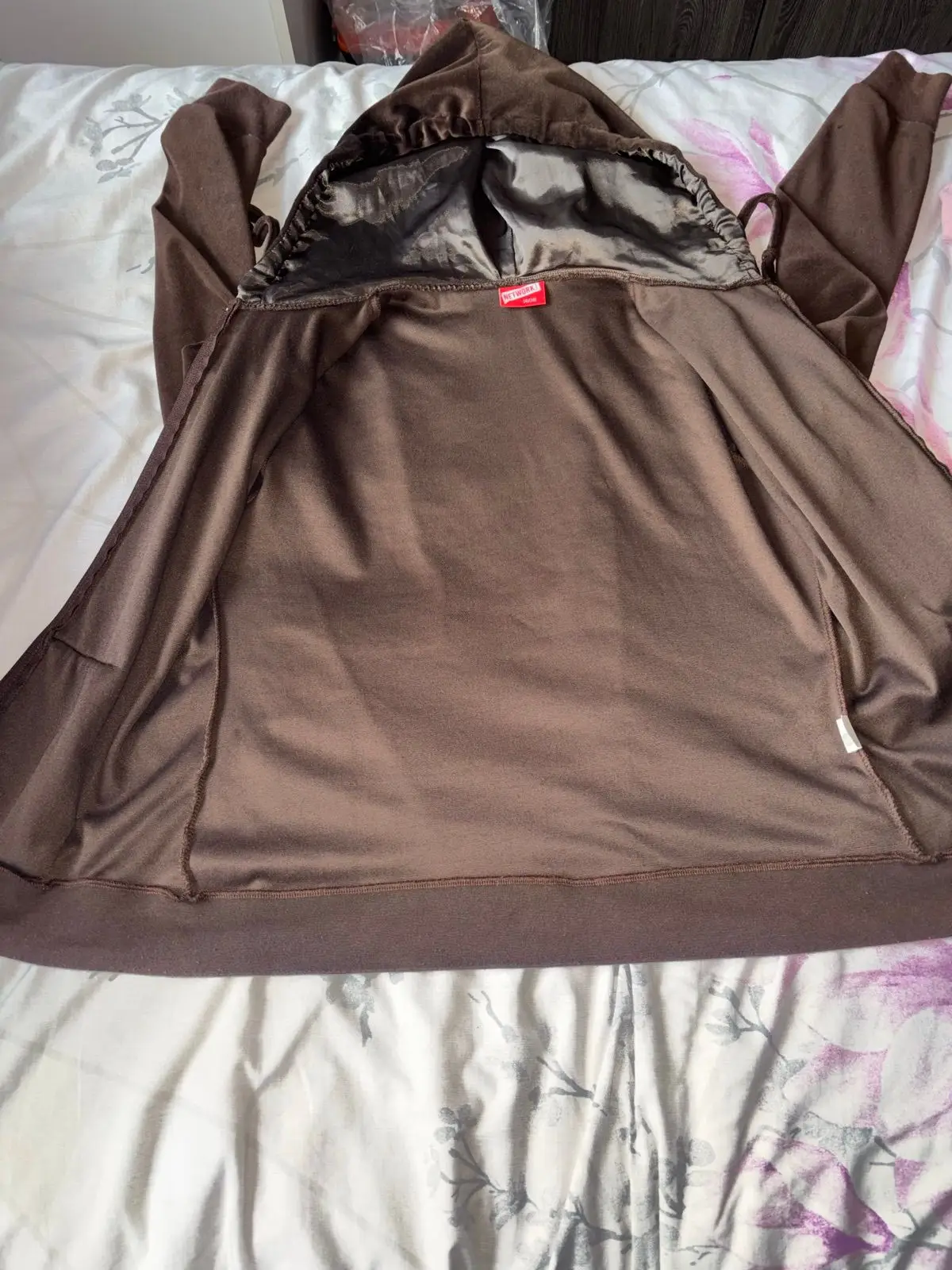 Brown Zip-Up Hoodie