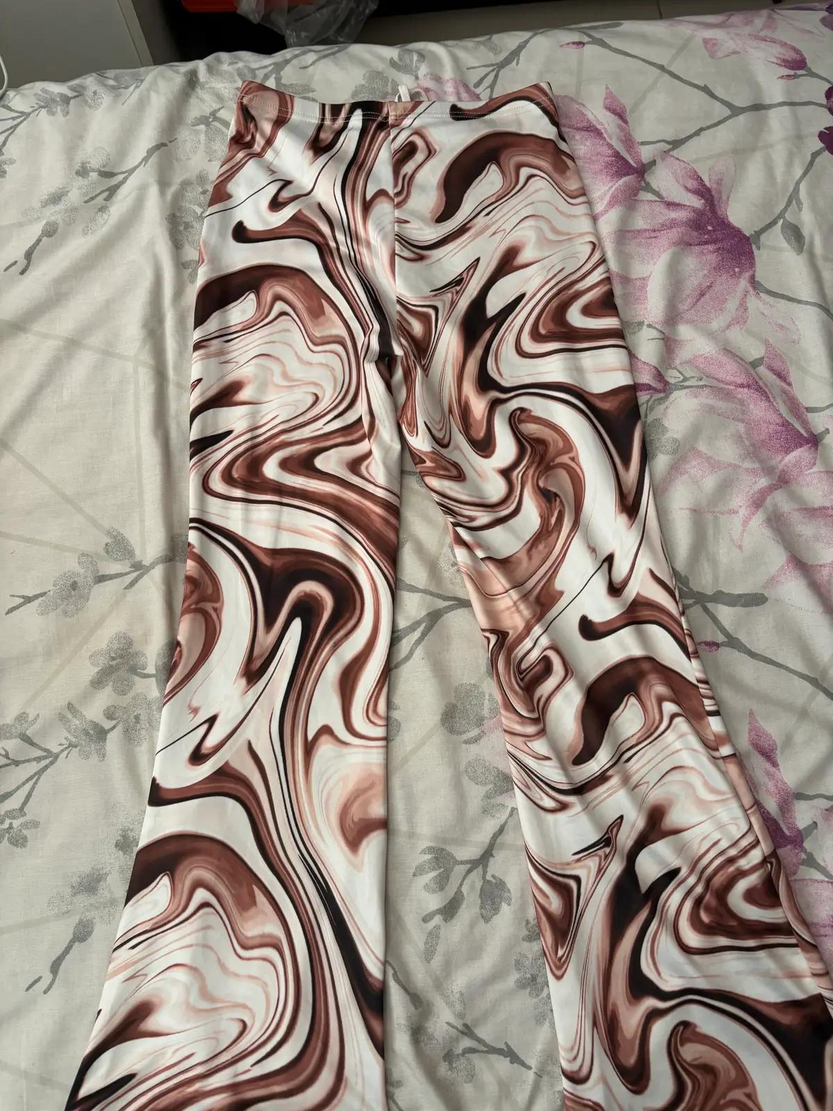 Marble Flare Pants