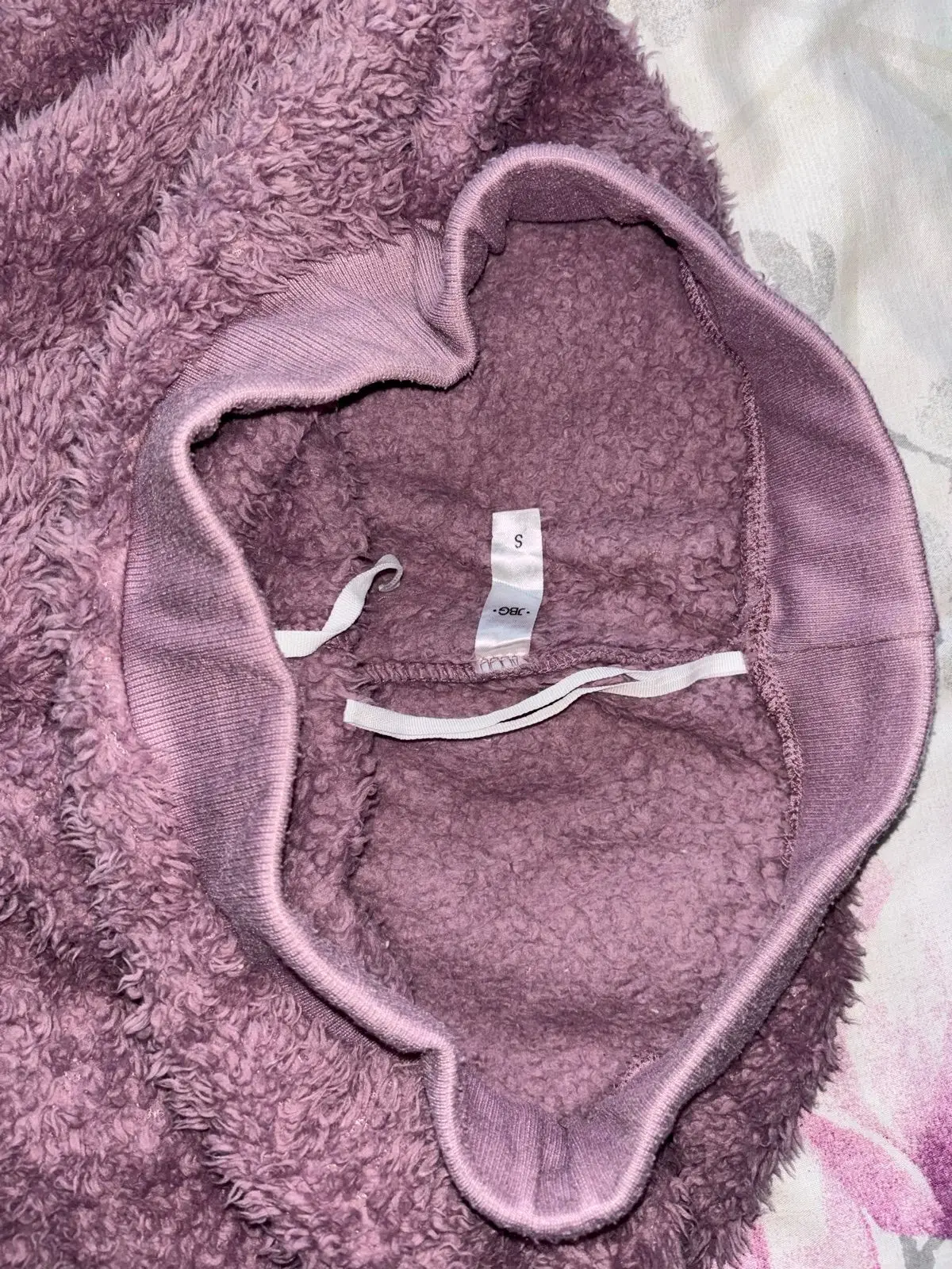 Pink Fluffy Loungewear Top