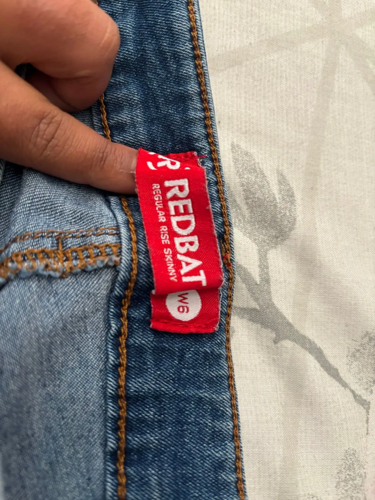Redbat Distressed Blue Skinny Jeans