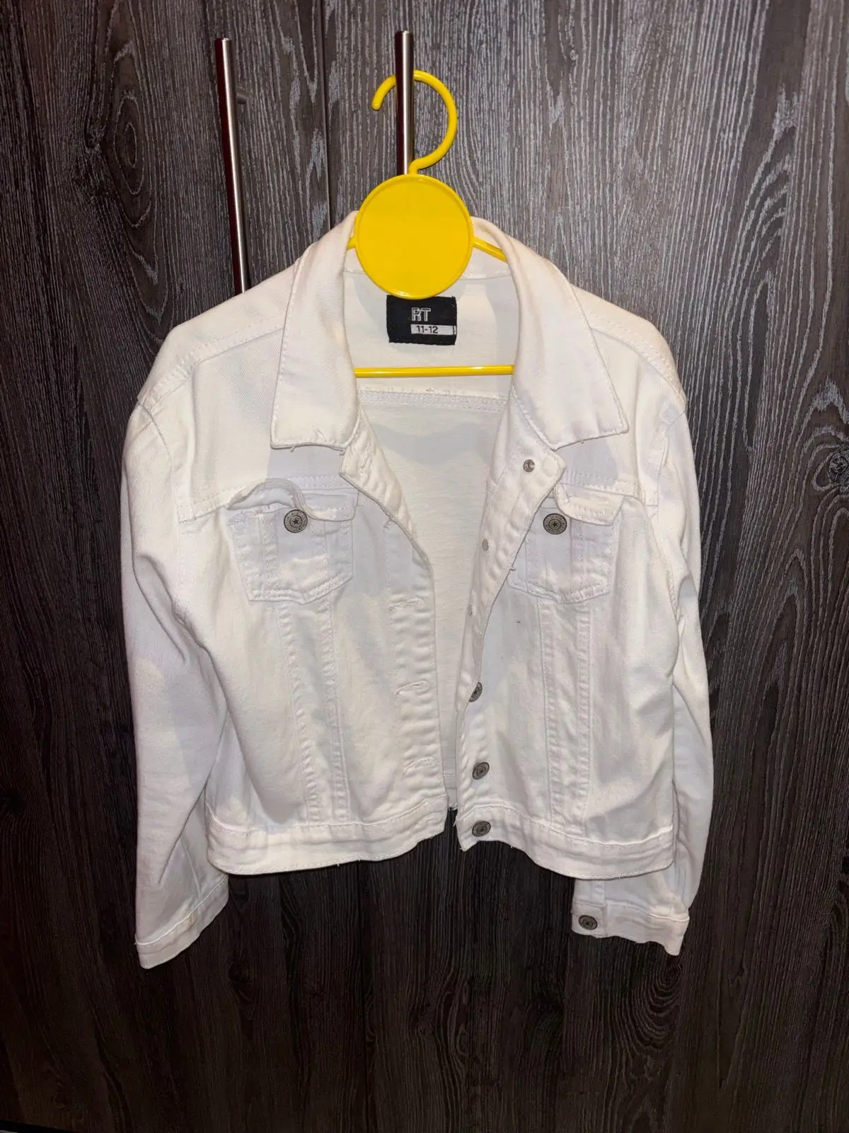 RT Girls White Denim Jacket