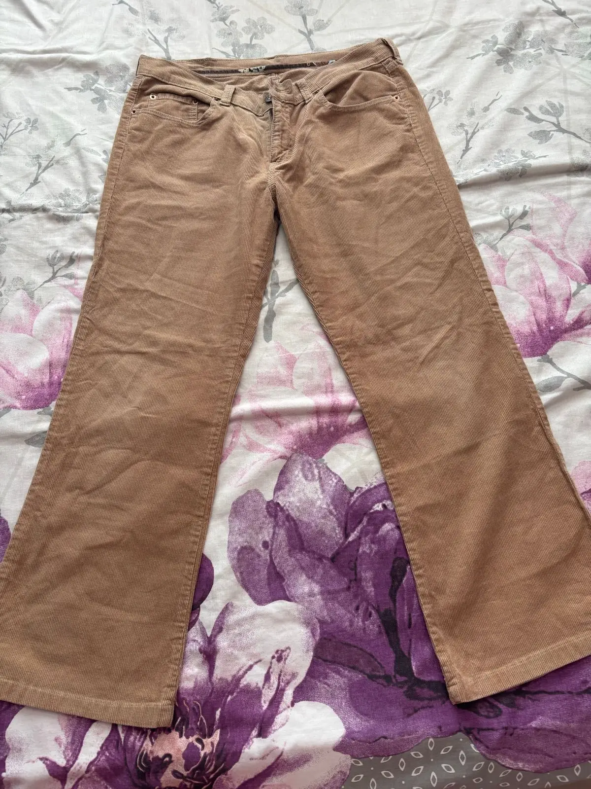 Levi's Brown Corduroy Wide Leg Pants