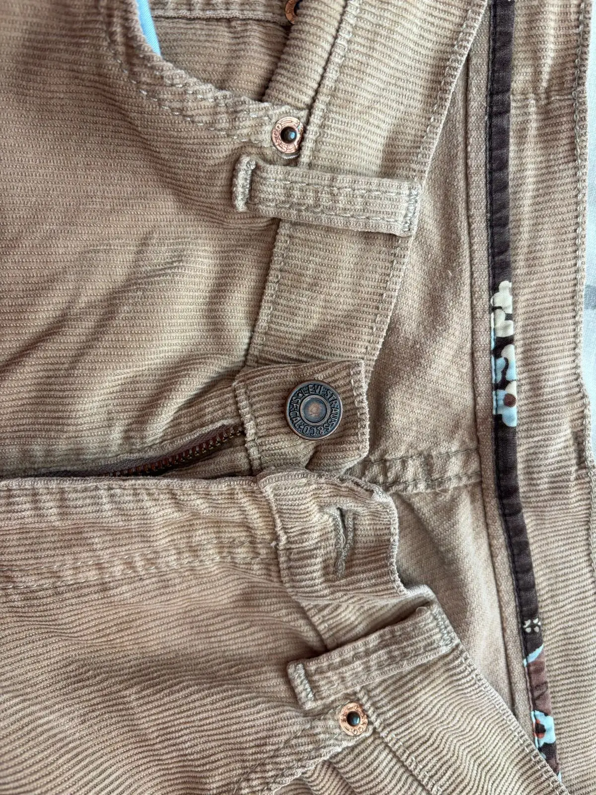 Levi's Brown Corduroy Wide Leg Pants