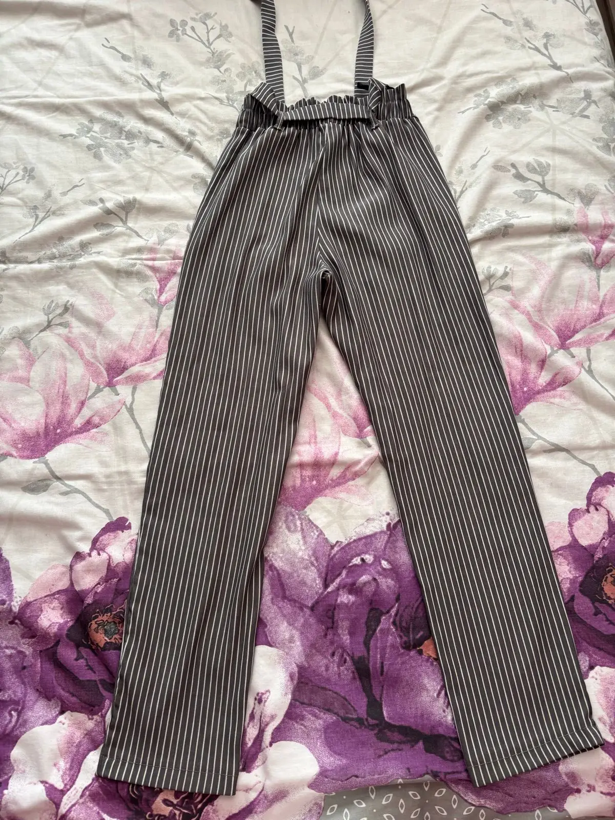 Mr Price Striped High-Waisted Trousers with Belt