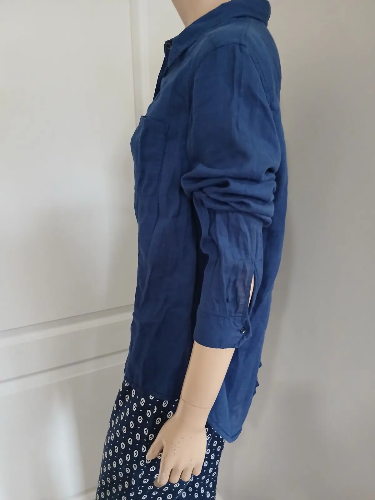 Woolworths Blue Long-Sleeve Button-Up Shirt