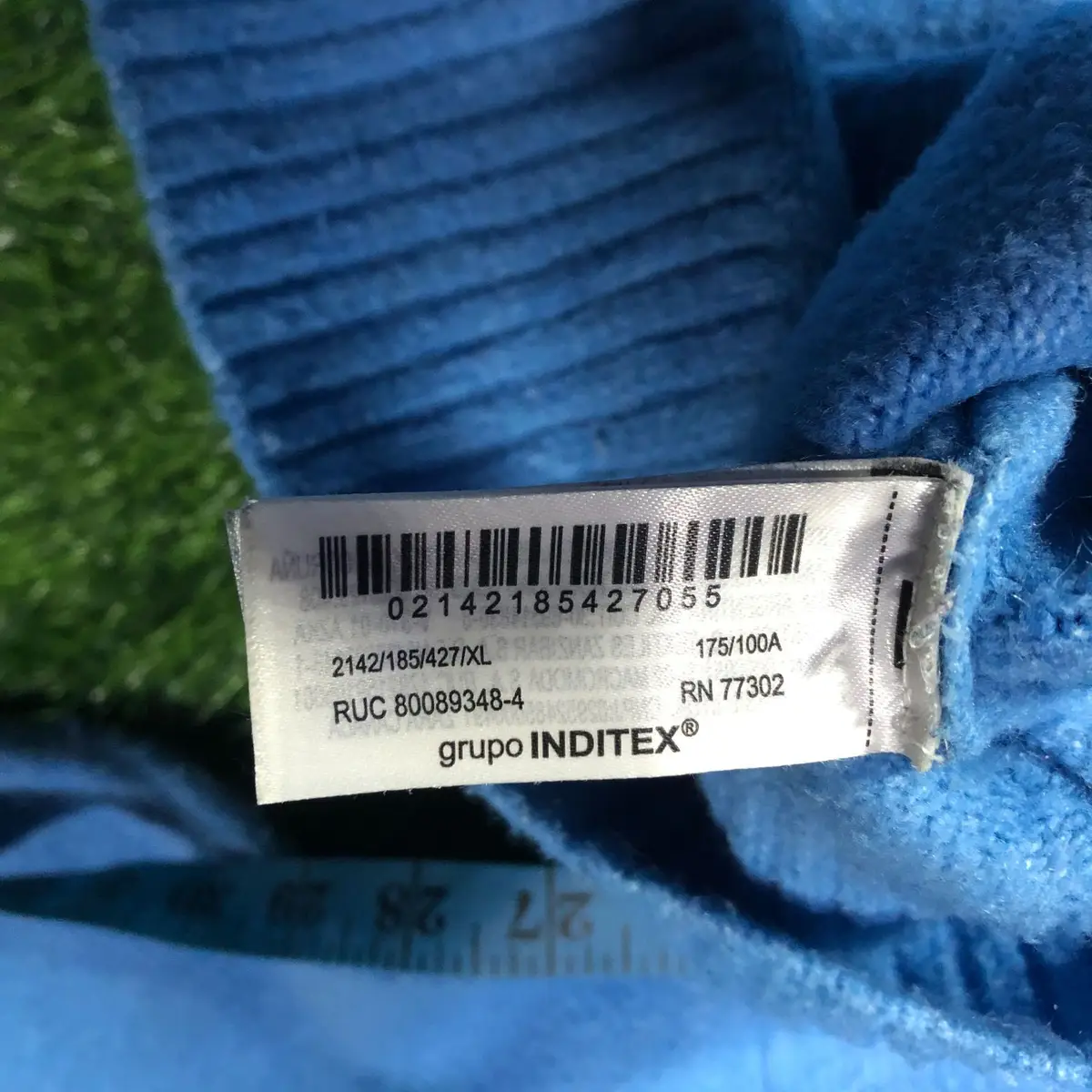 Zara Blue V-Neck Sweater