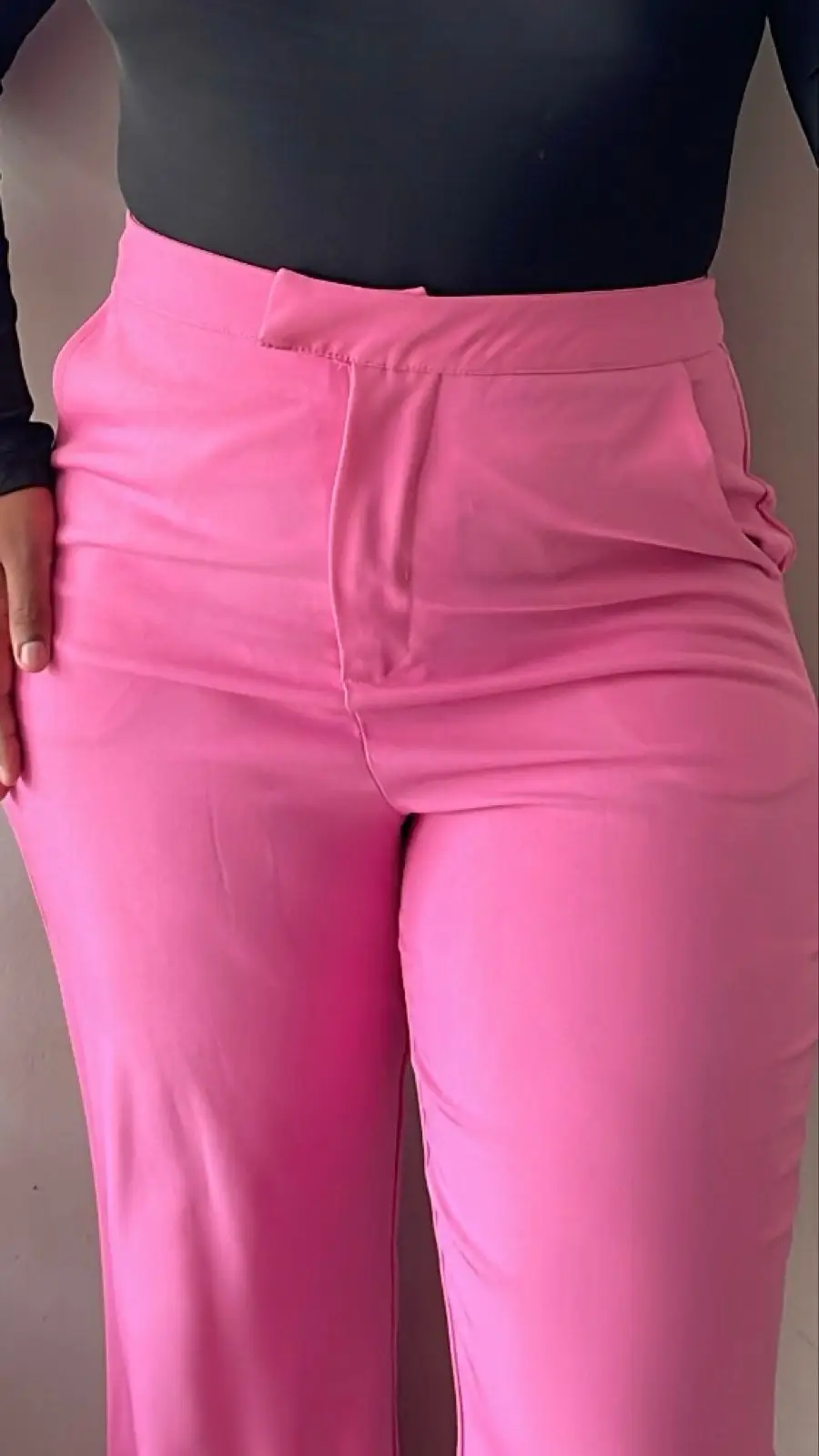 Pink Flared Pants
