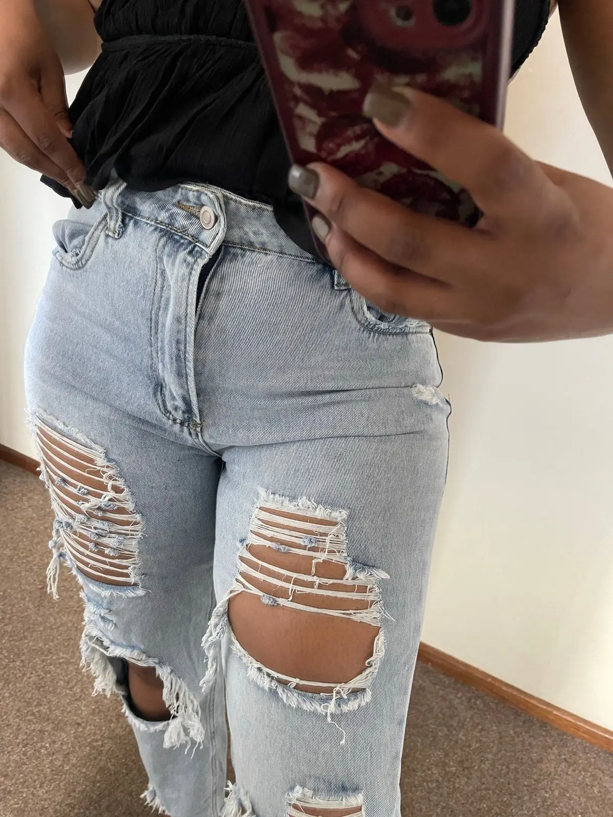 Mr Price Distressed Light Blue Jeans