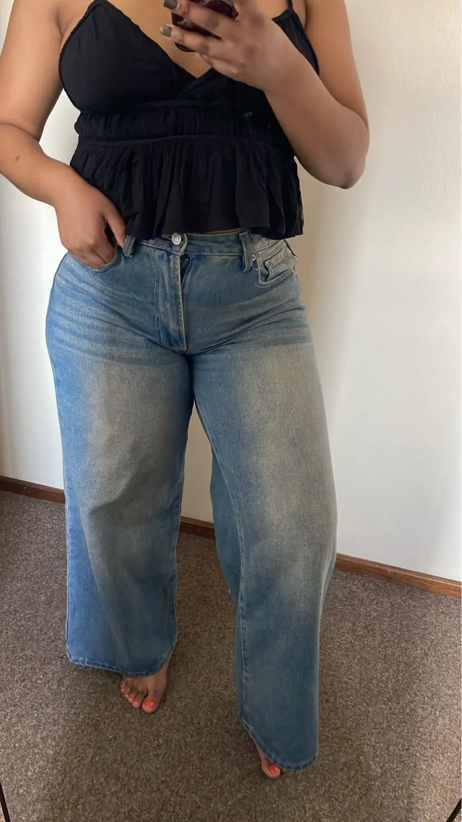 Legit Light Blue Wide-Leg Jeans