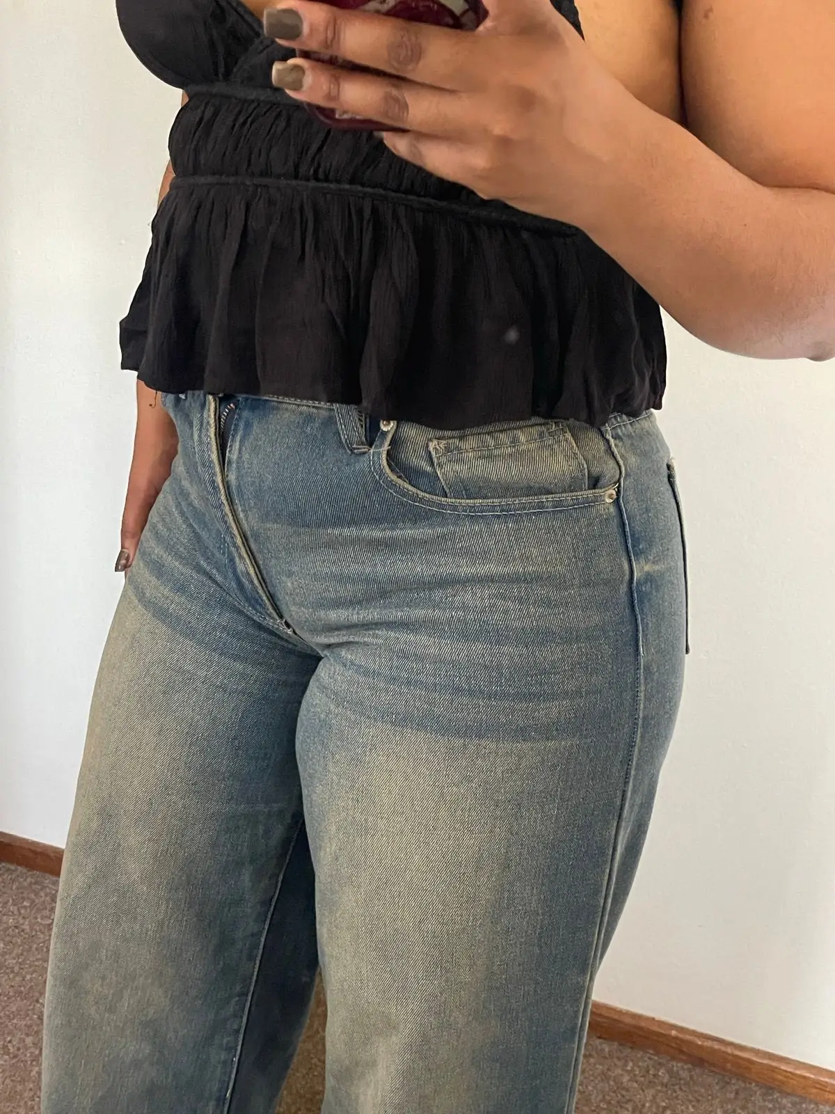 Light Blue Wide-Leg Jeans