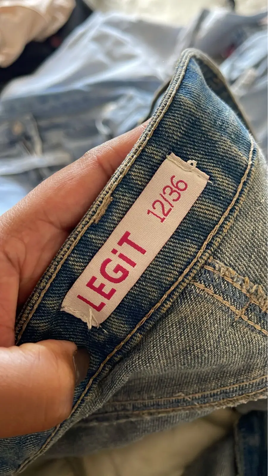 Light Blue Wide-Leg Jeans