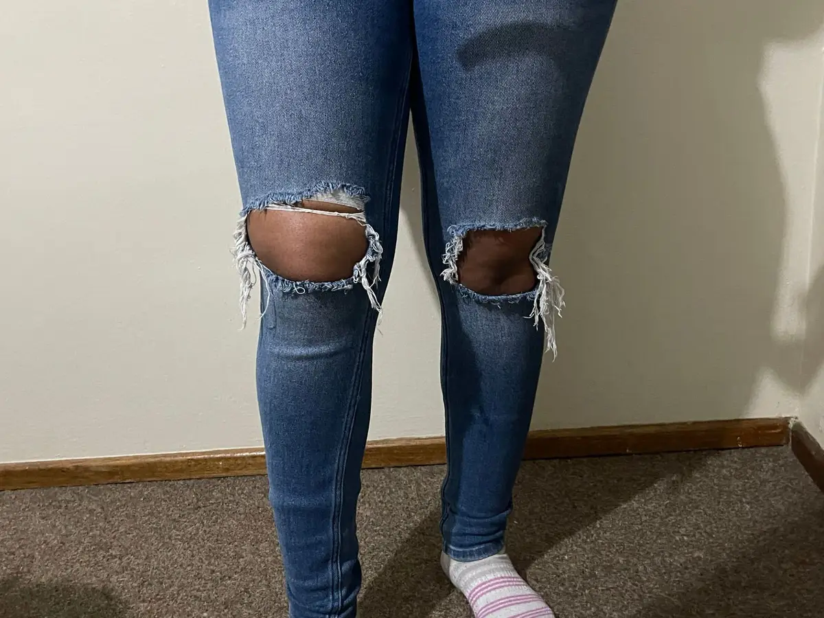 Redbat Blue Ripped Skinny Jeans