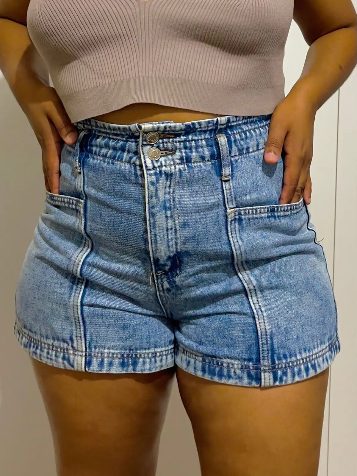 Jet another marketplace High-Waisted Denim Shorts