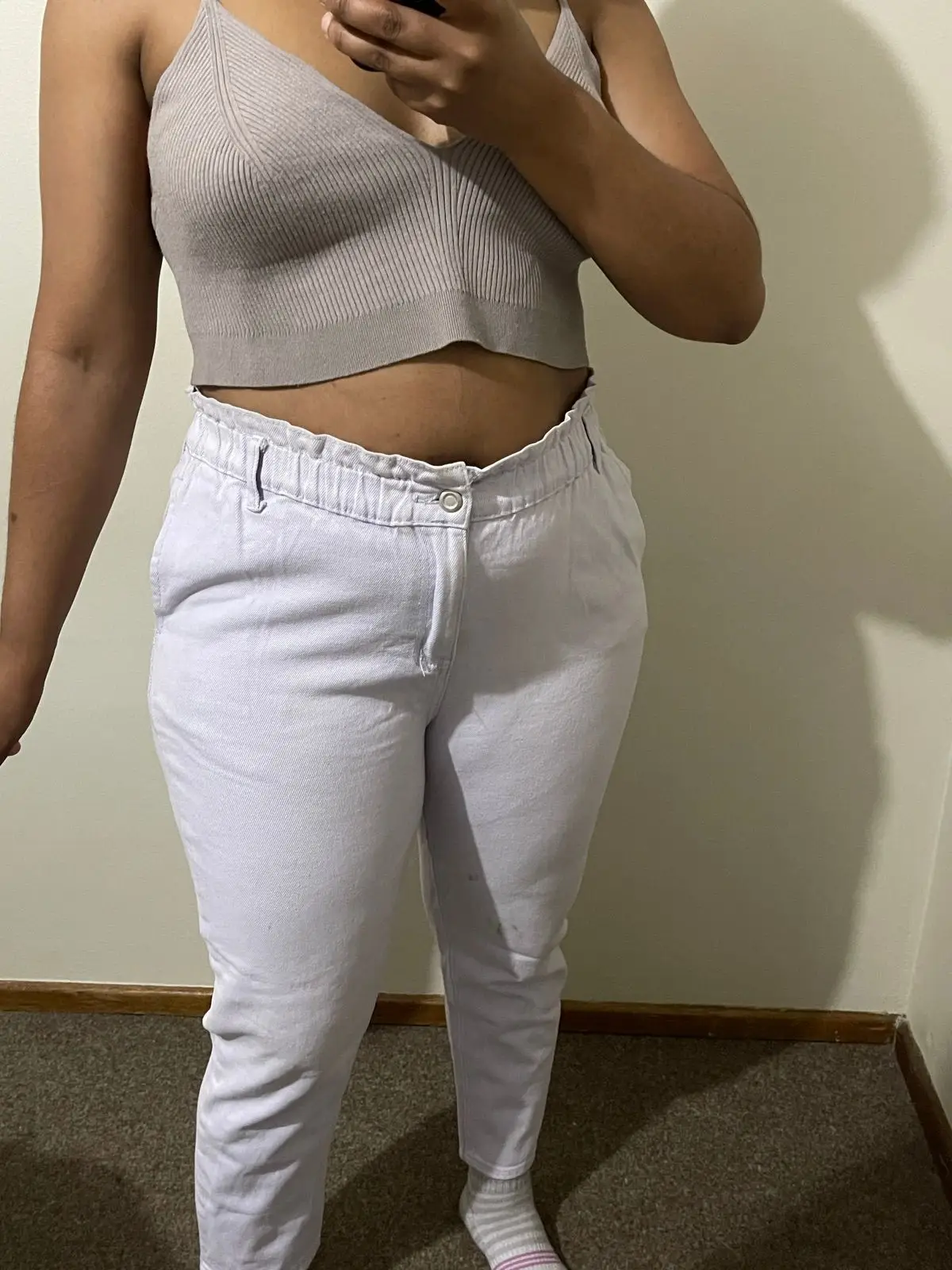 Mr Price Beige Crop Top