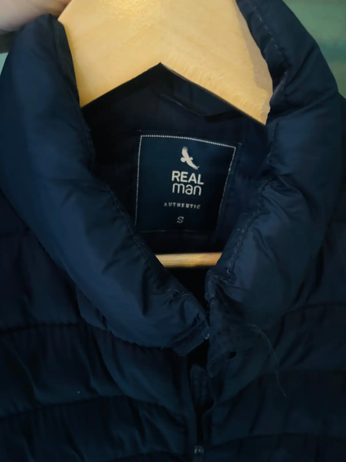 Real Man Authentic Navy Puffer Jacket