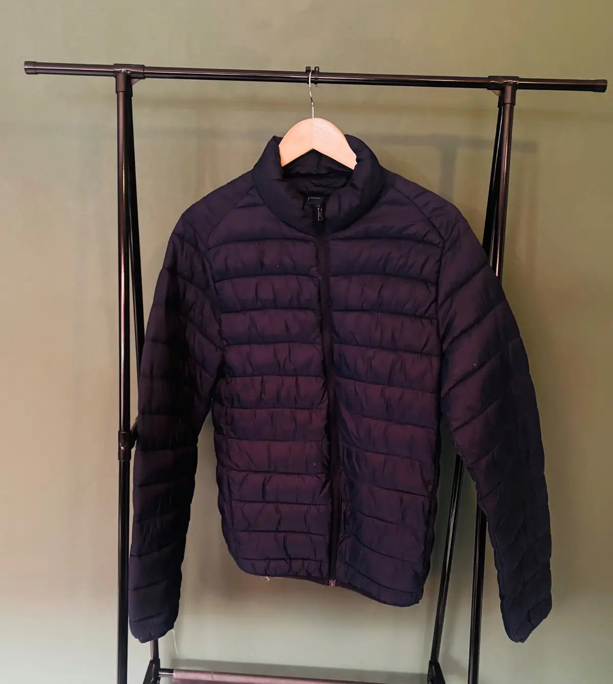 Real Man Authentic Navy Puffer Jacket