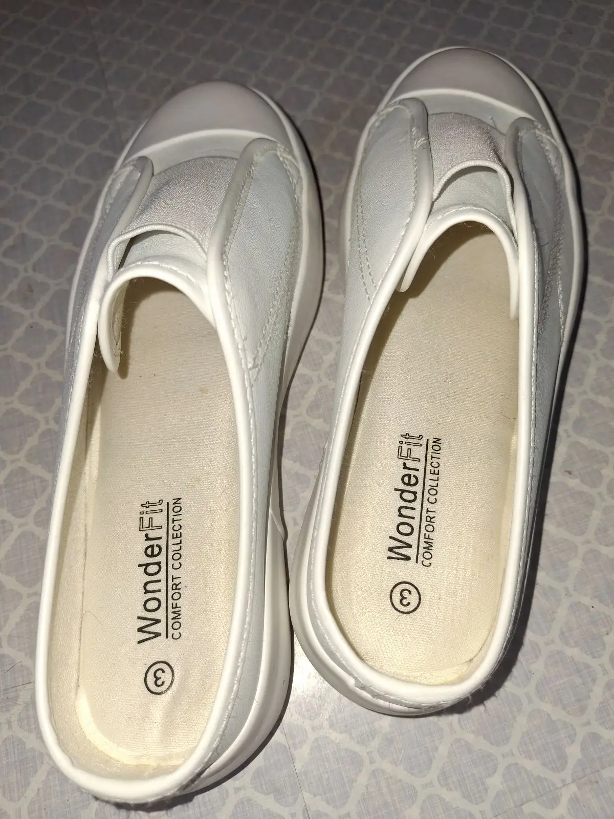 Miladys White Platform Slip-On Mule Sneakers