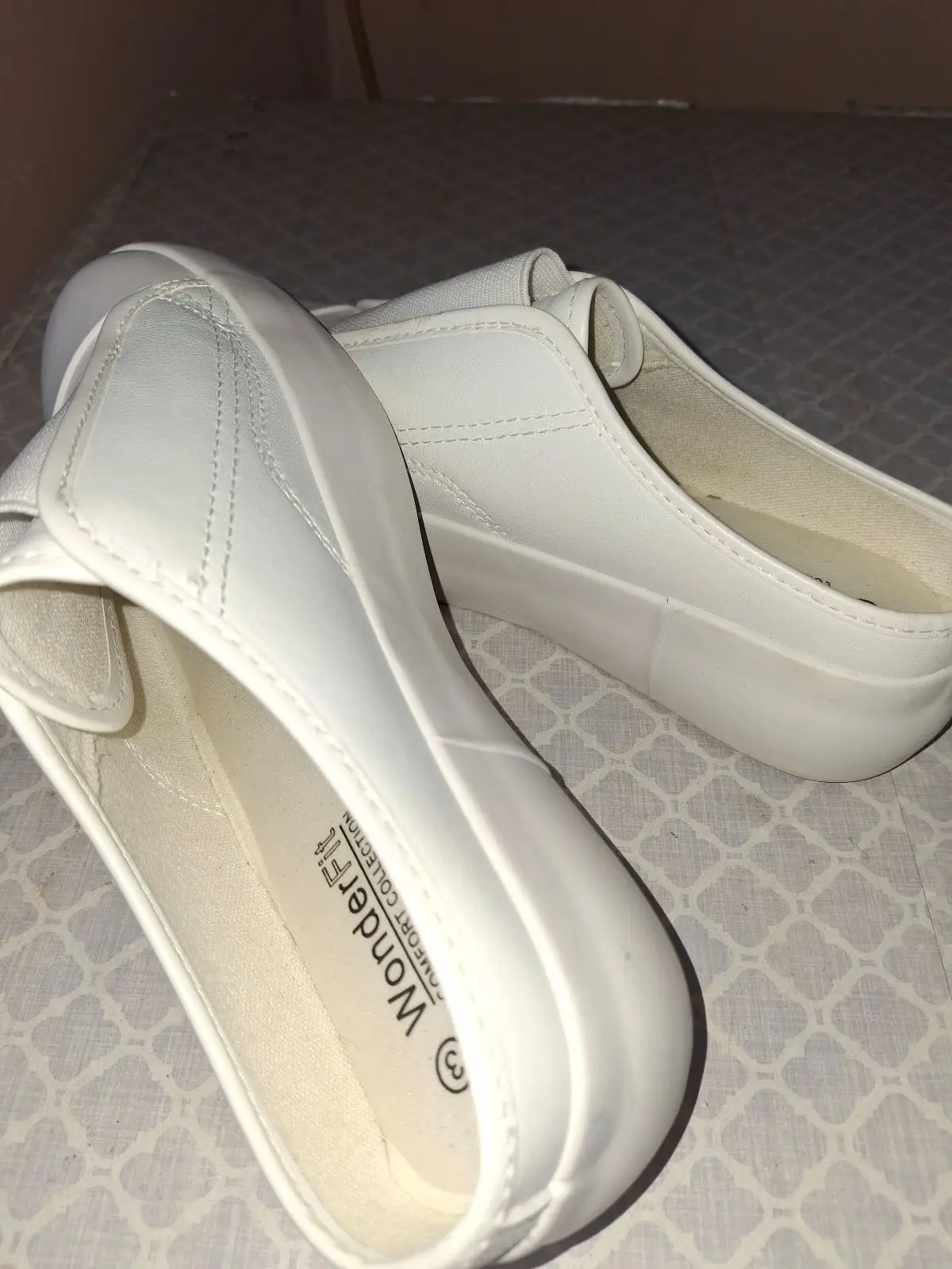 Miladys White Platform Slip-On Mule Sneakers