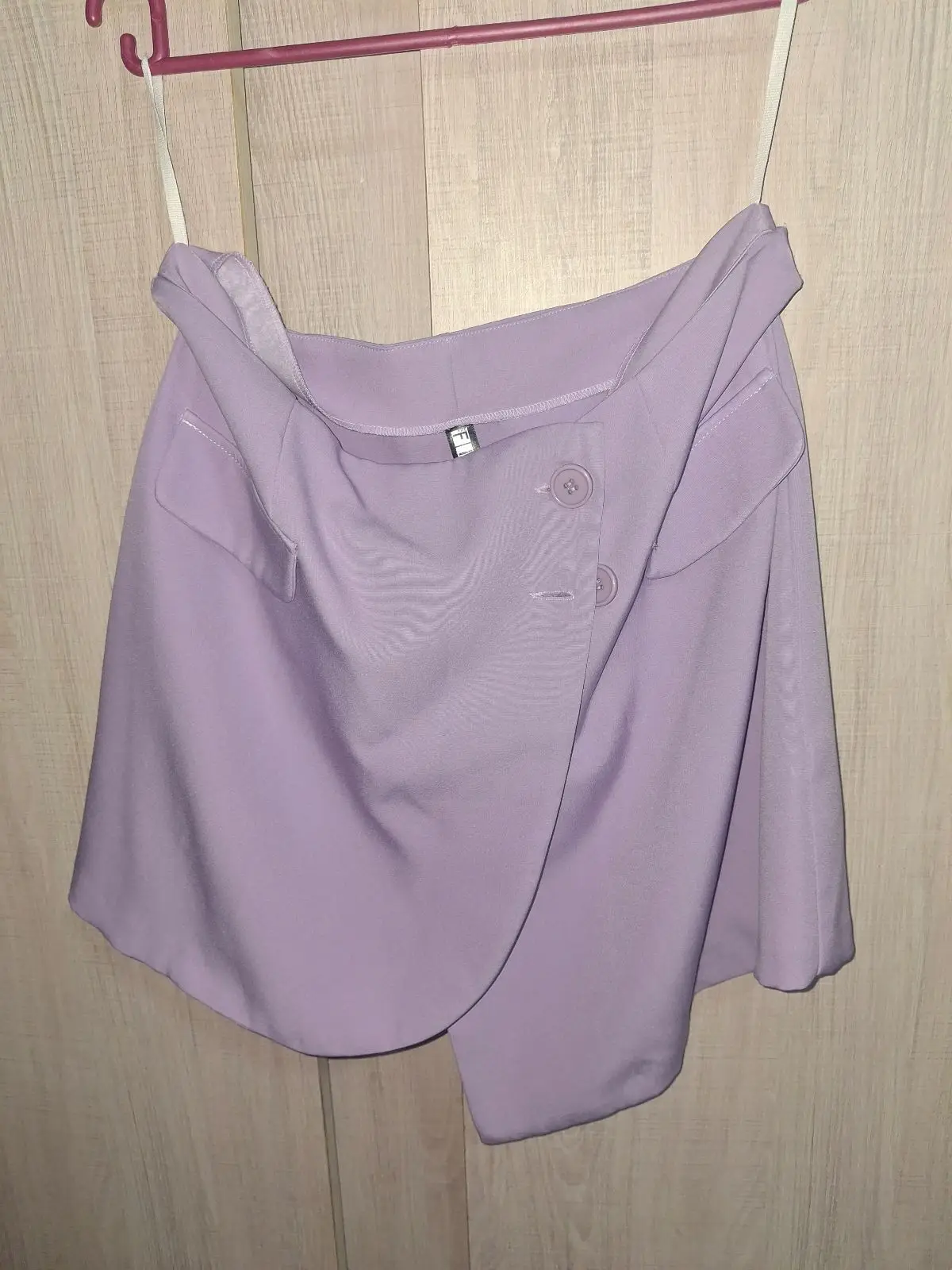 The Fix Lilac Sleeveless Cropped Blazer
