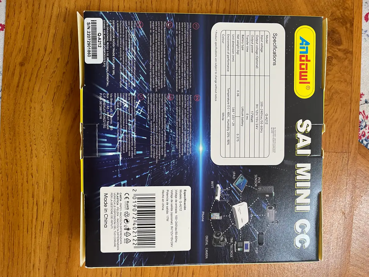 This Mini DC ups