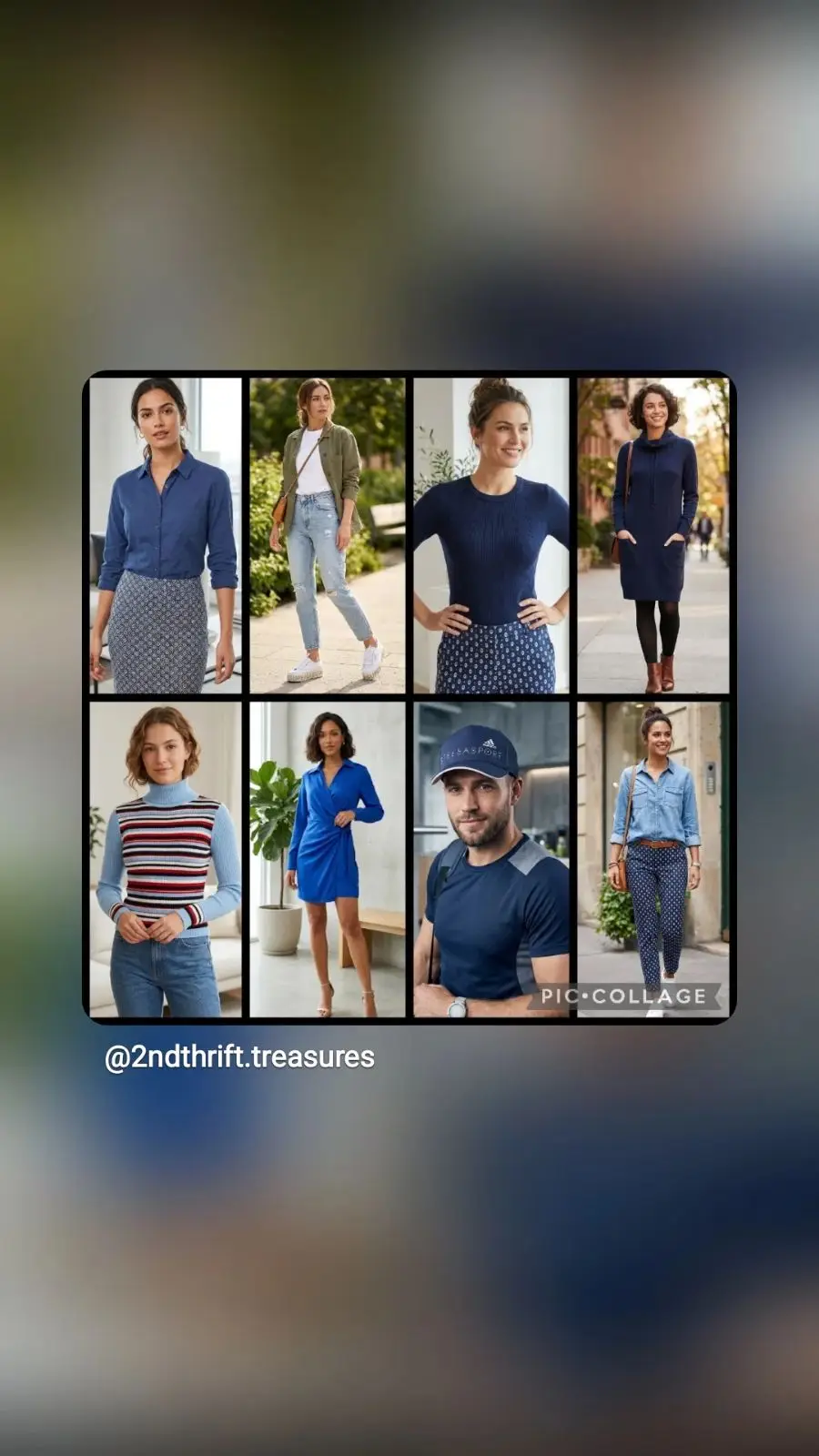 Classic Blue Long Sleeve Button Up Shirt