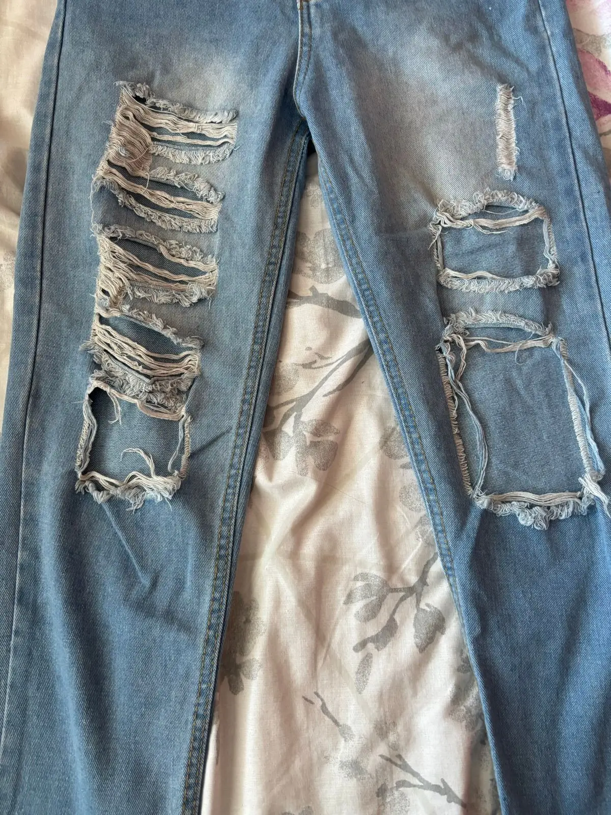 Cool Ice Light Wash Ripped Jeans