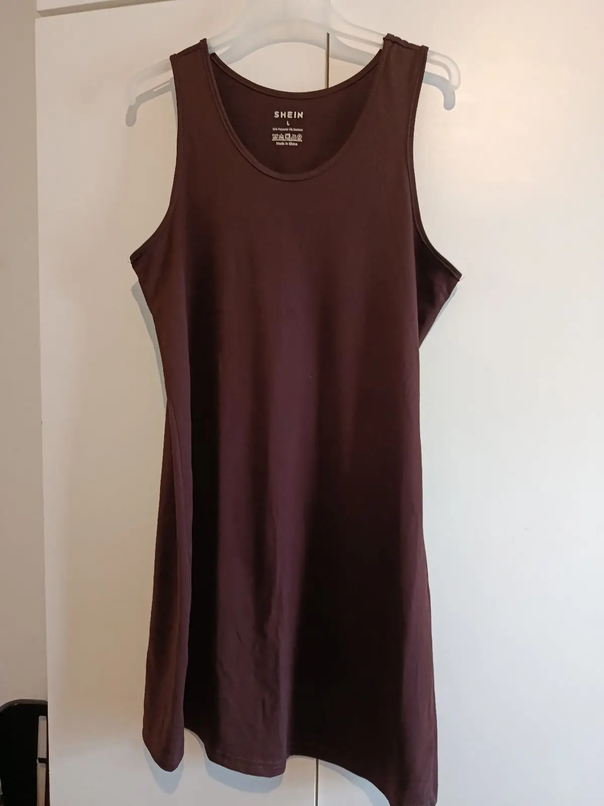Shein Brown Sleeveless Tank Dress