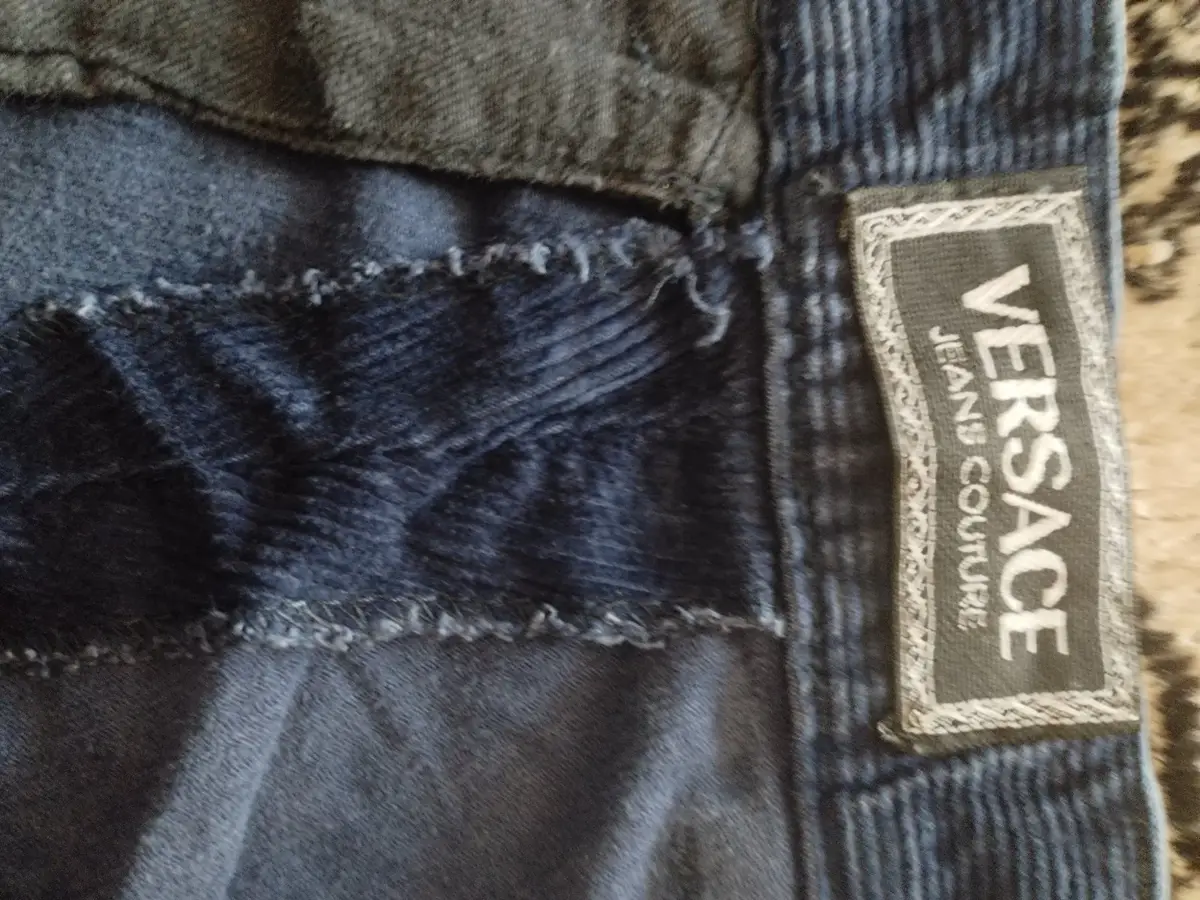 Versace Jeans Couture Navy Corduroy Pants