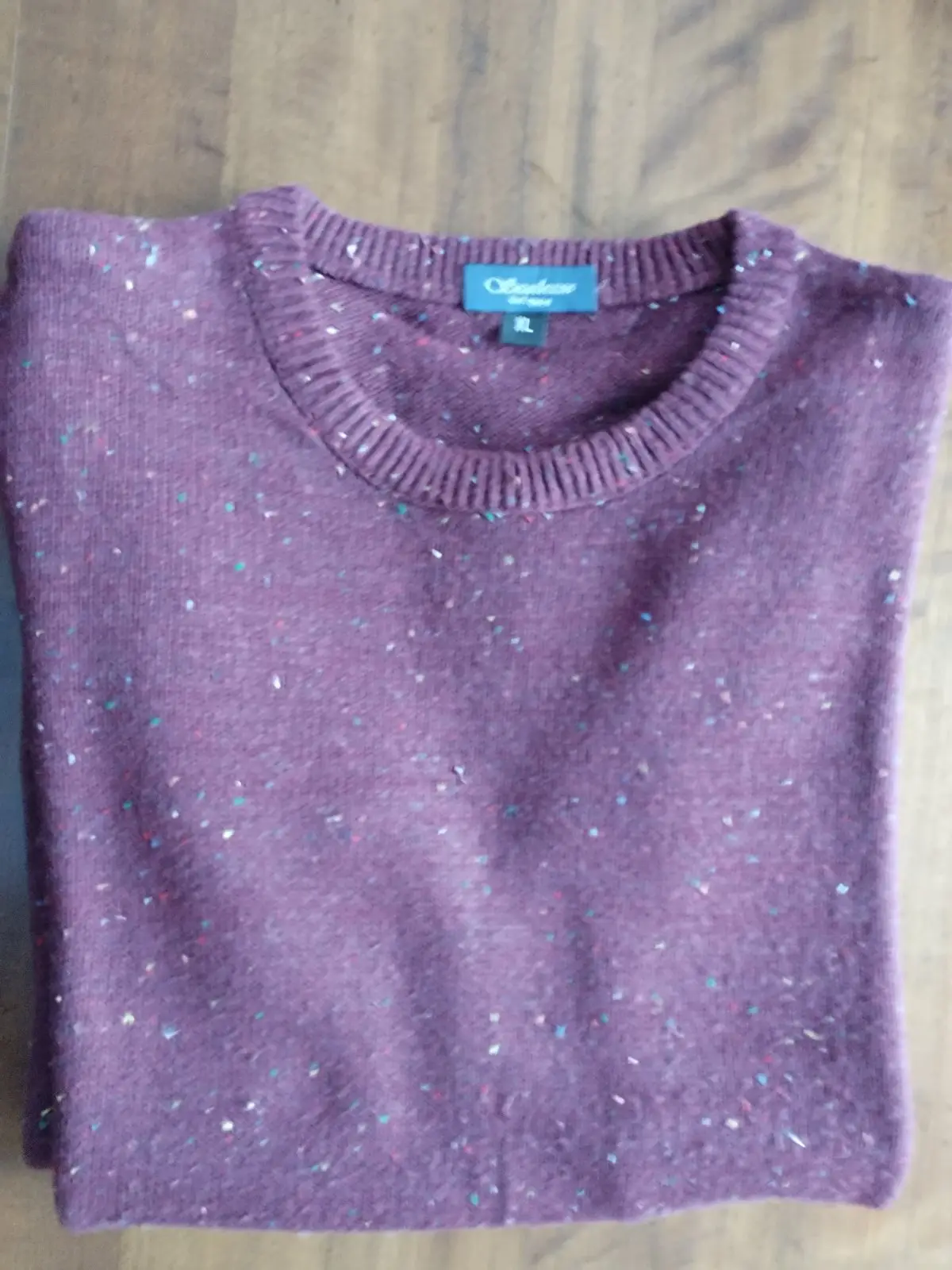 Scalesse Burgundy Flecked Knit Sweater