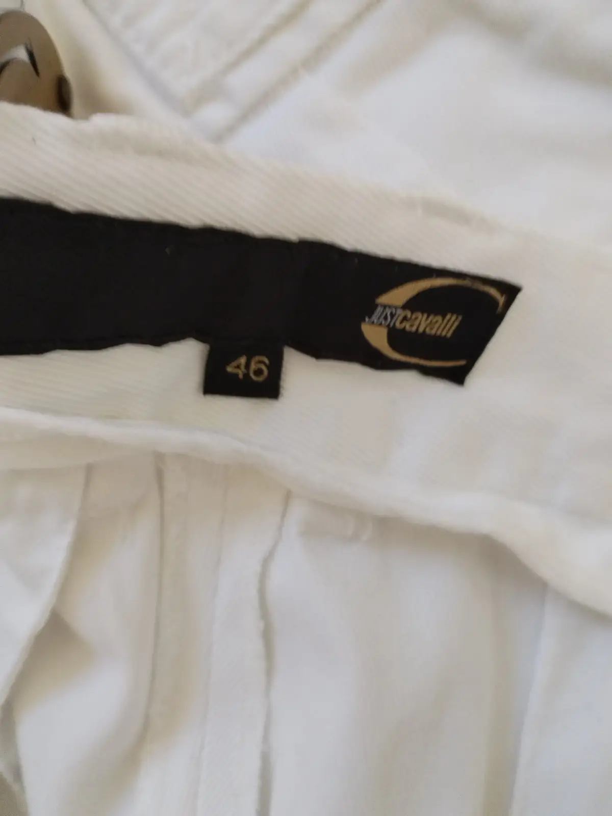 Just Cavalli White Tailored Trousers