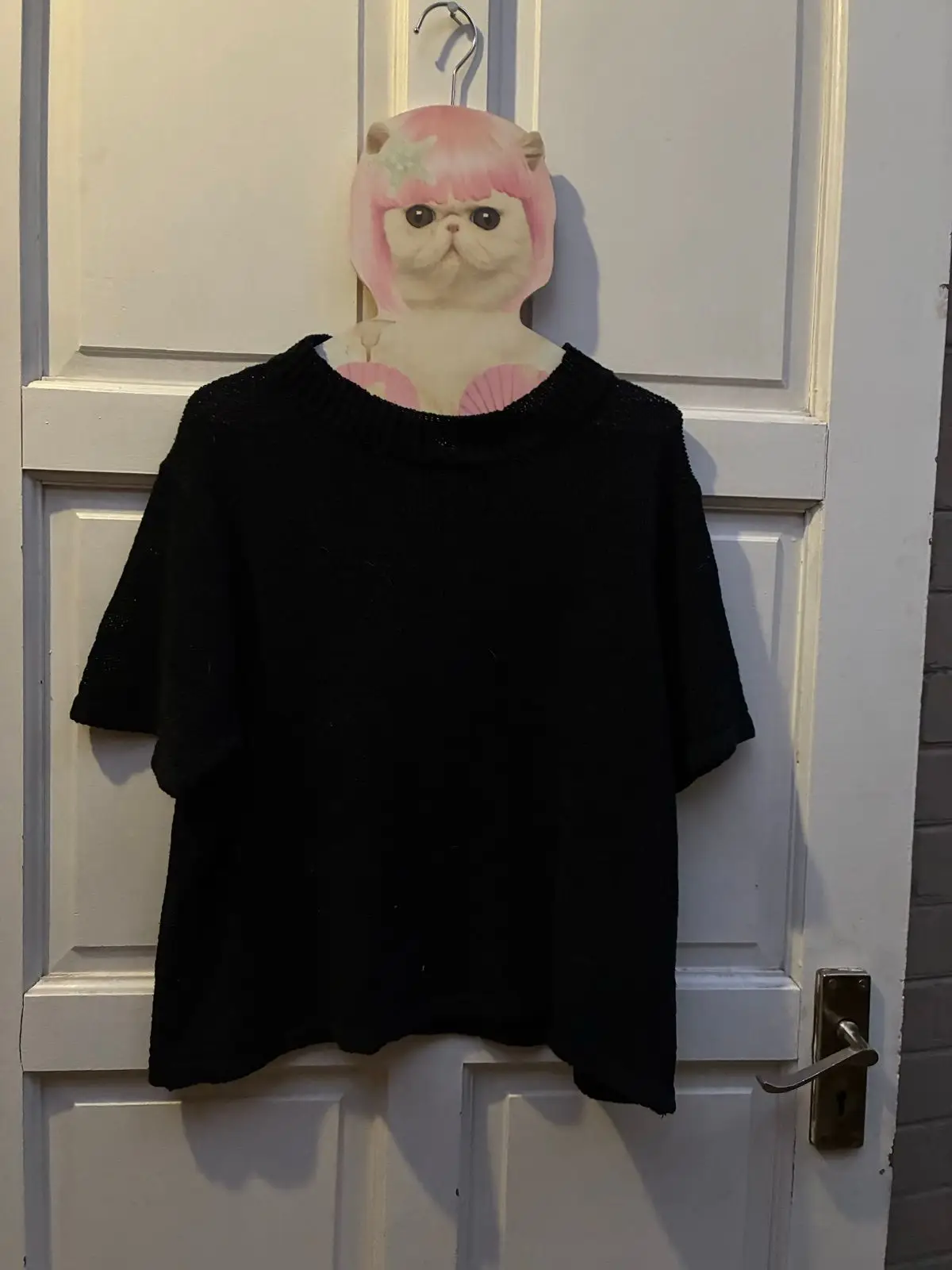 Cotton On Black Short Sleeve Knit Top