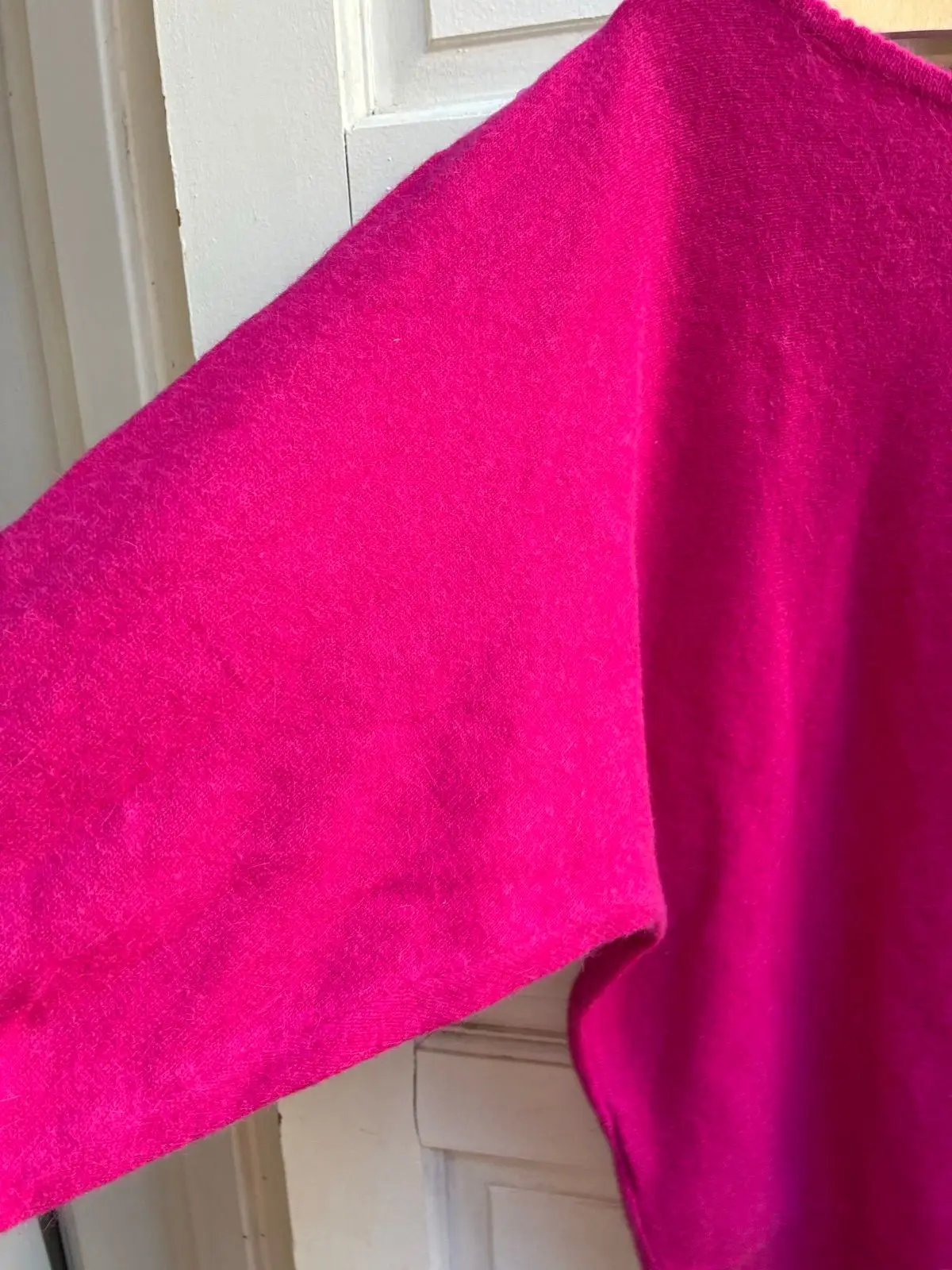 Pink Knit Sequin Neckline Sweater