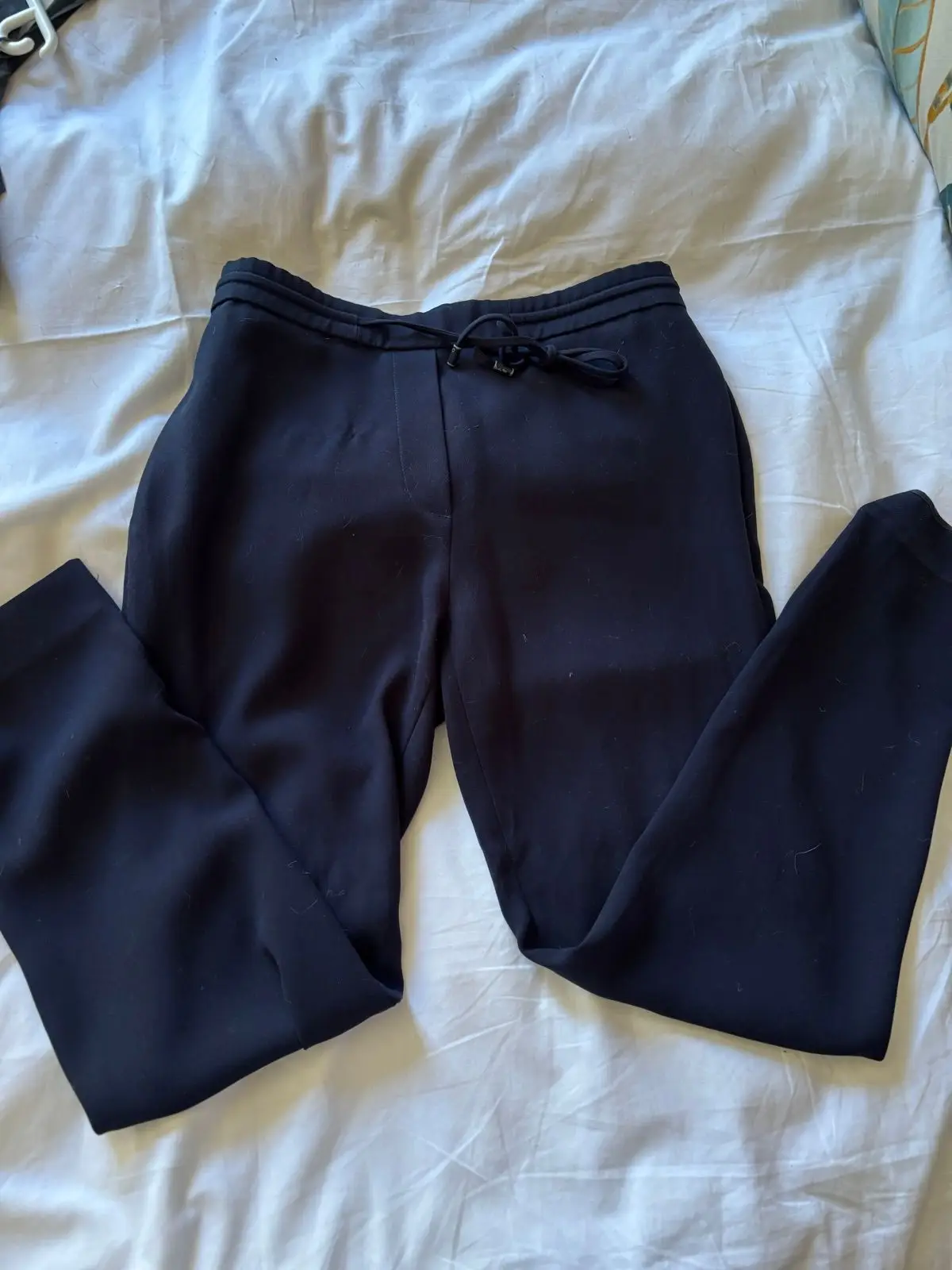Country Road Black Drawstring Trousers