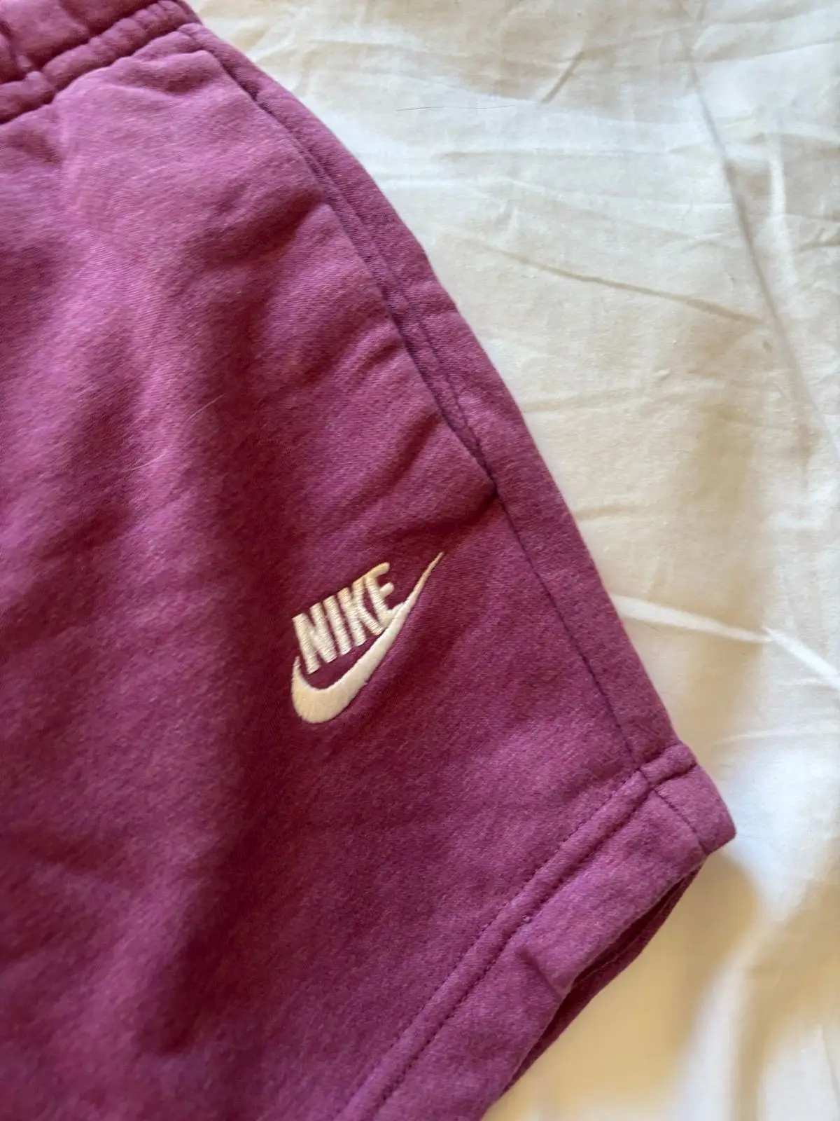 Nike Fleece Drawstring Shorts Purple