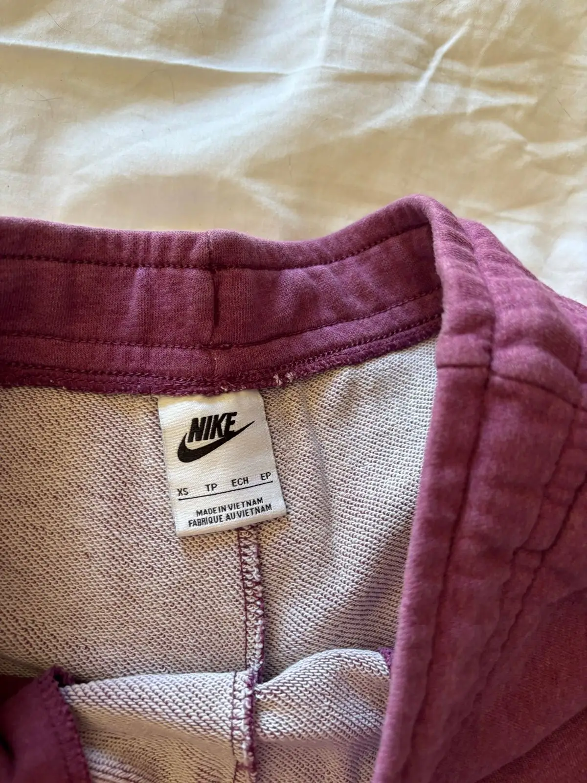 Nike Fleece Drawstring Shorts Purple