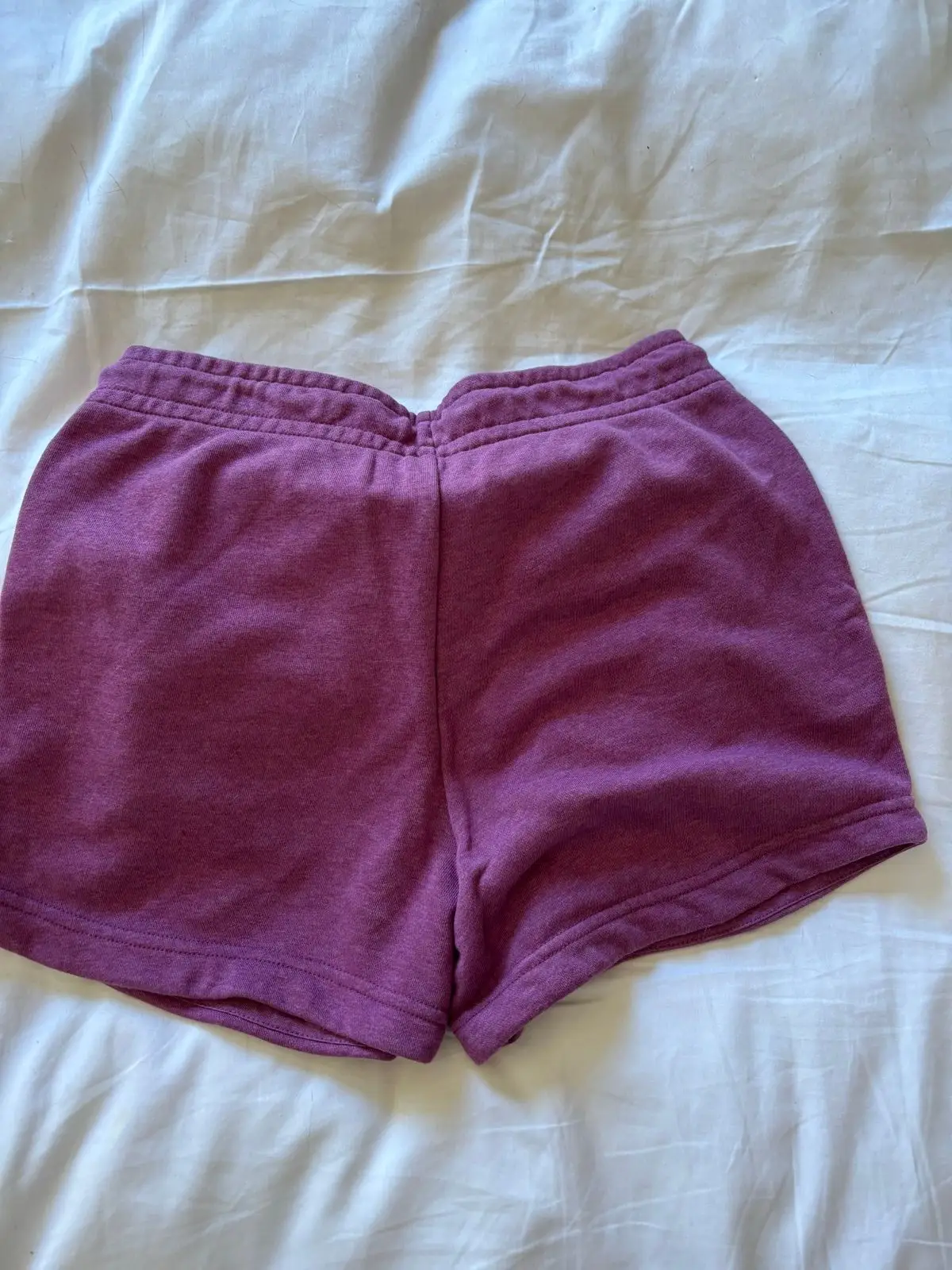 Nike Fleece Drawstring Shorts Purple